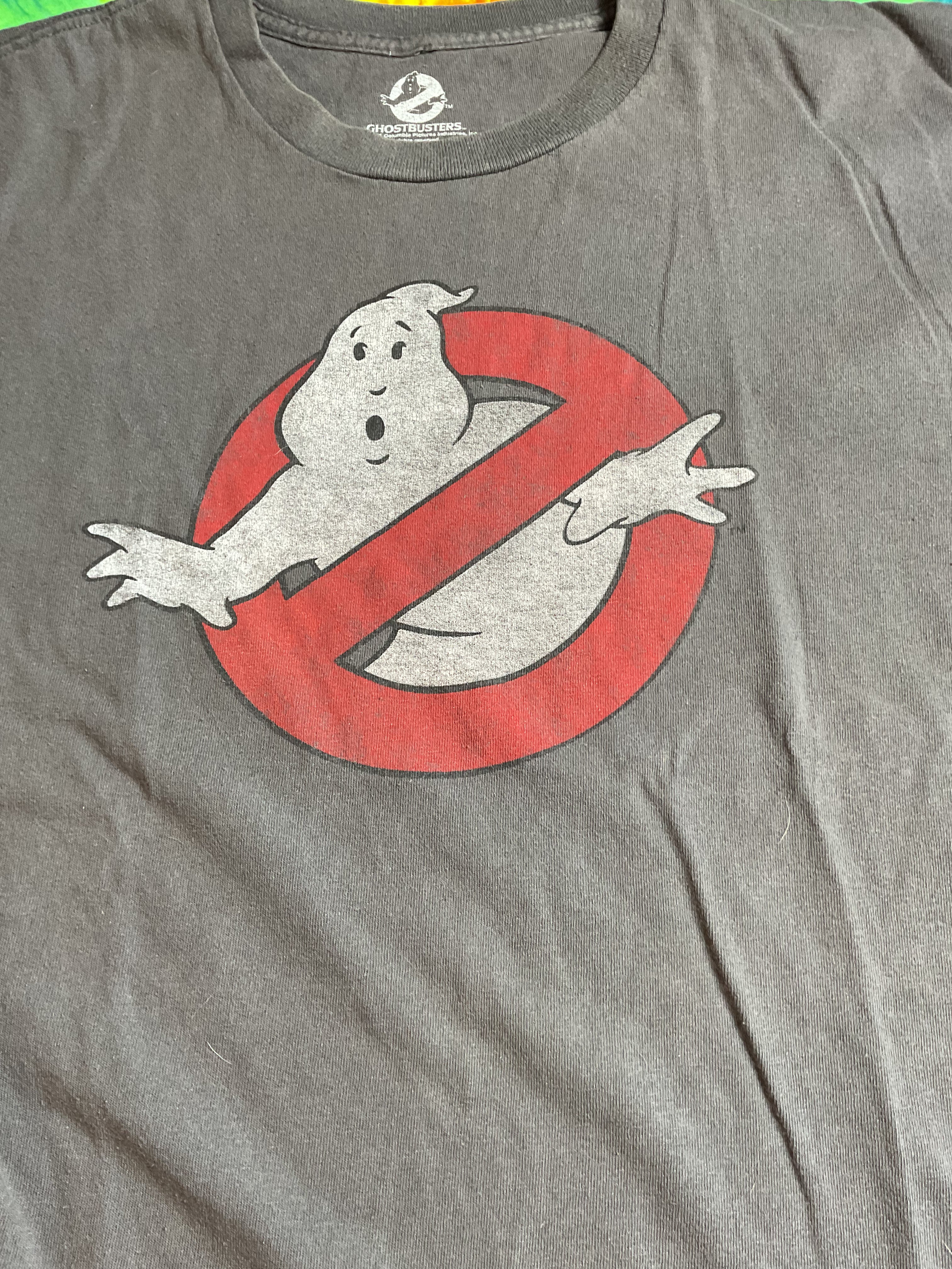 Ghostbusters Logo T-Shirt Mad Engine 2011 Charcoal Grey Men's L