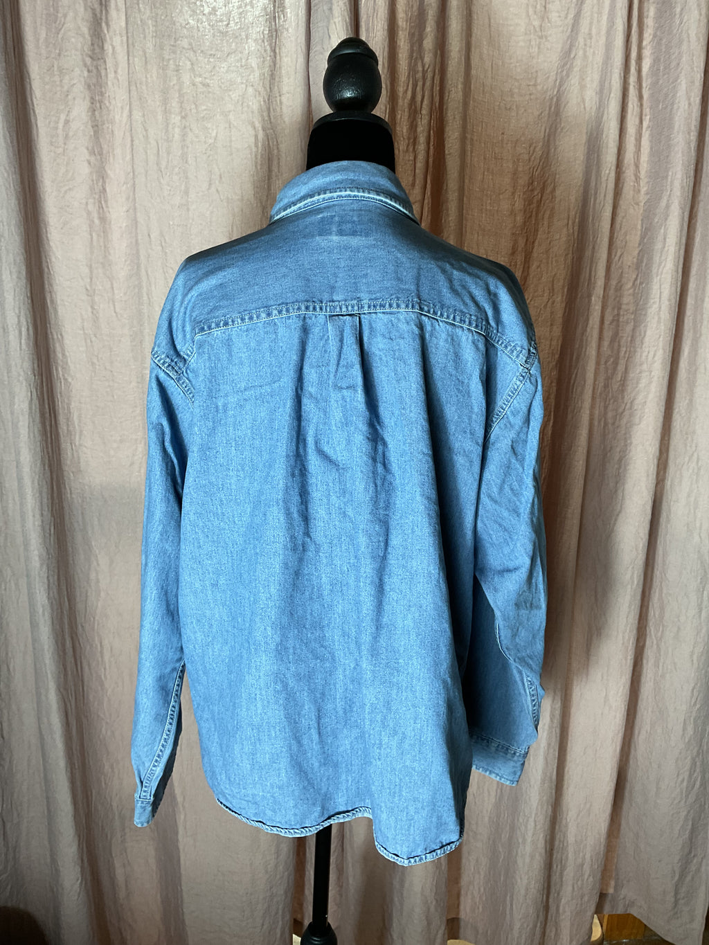 Vintage Jefferson State Street Rods Southern OR Denim Shirt XL
