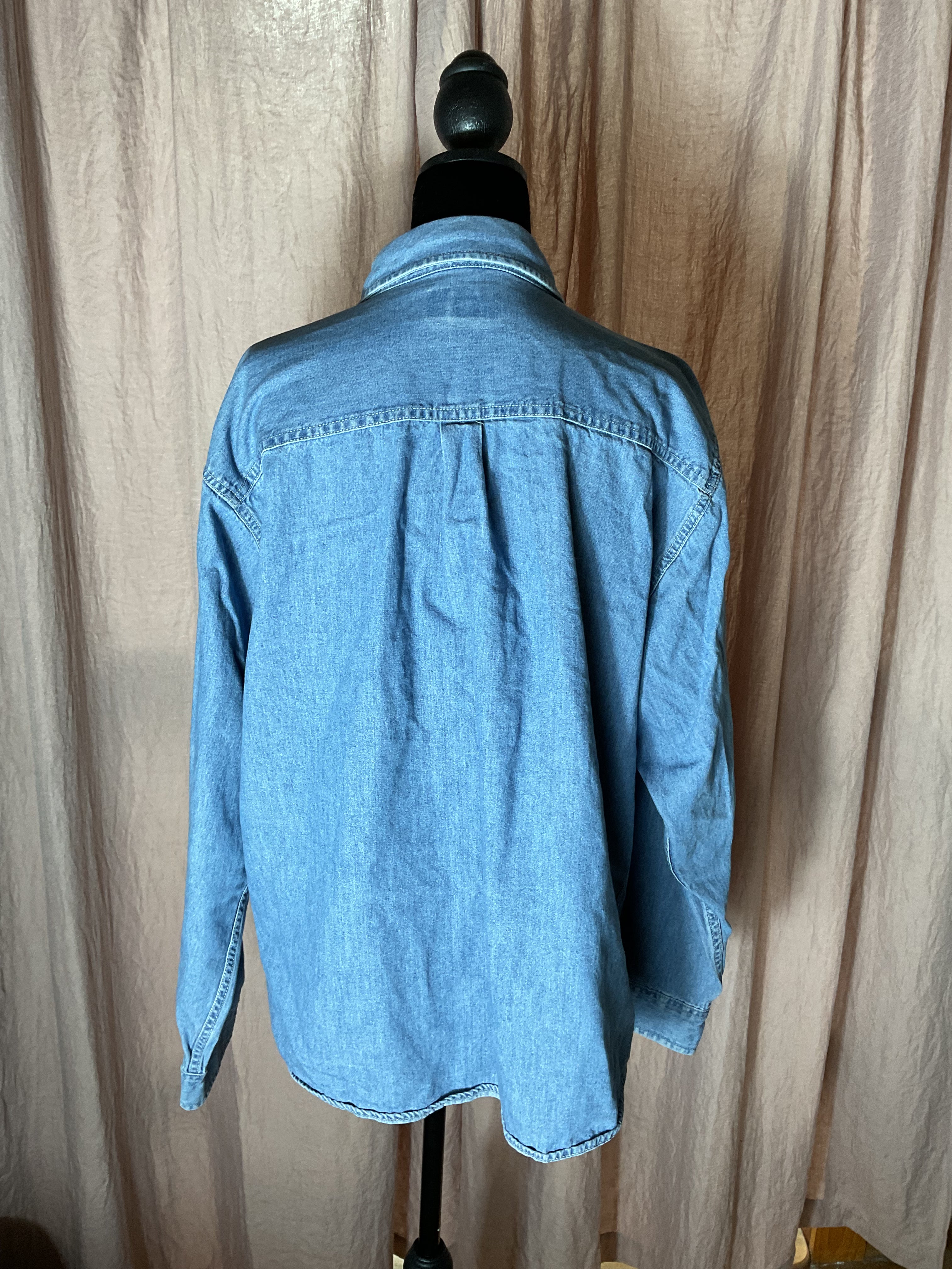 Vintage Jefferson State Street Rods Southern OR Denim Shirt XL