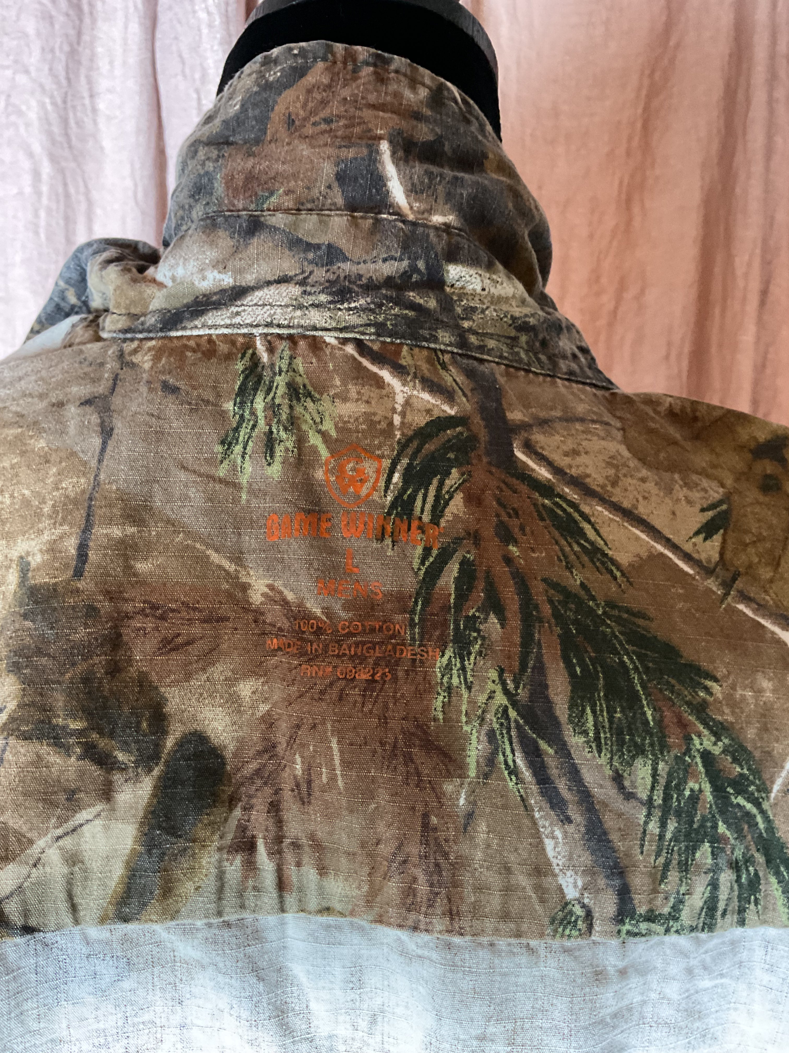 Game Winner RealTree Camo Long Sleeve Button Down Shirt - Men's L
