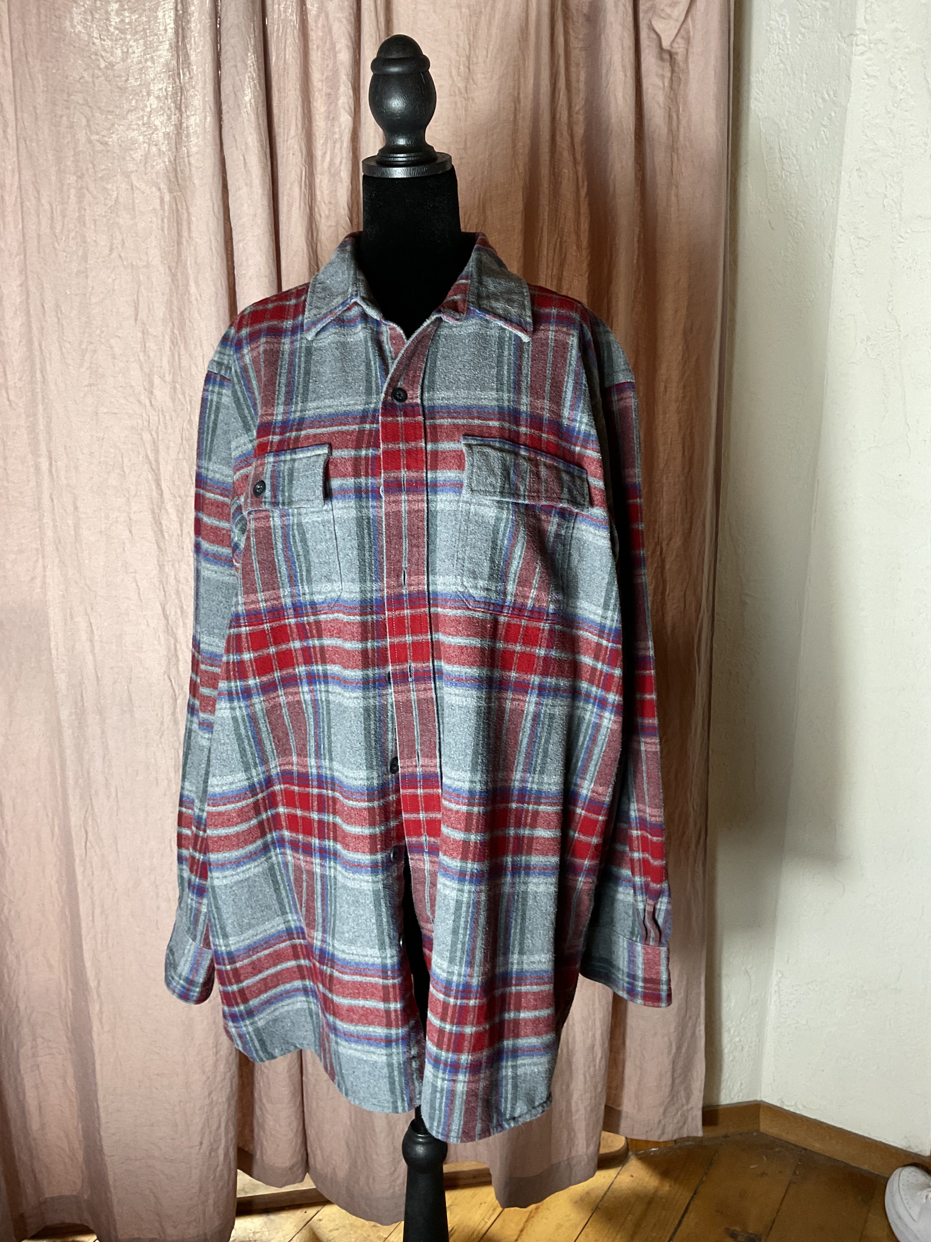L.L. Bean Traditional Fit Plaid Flannel Shirt - Size L-Tall