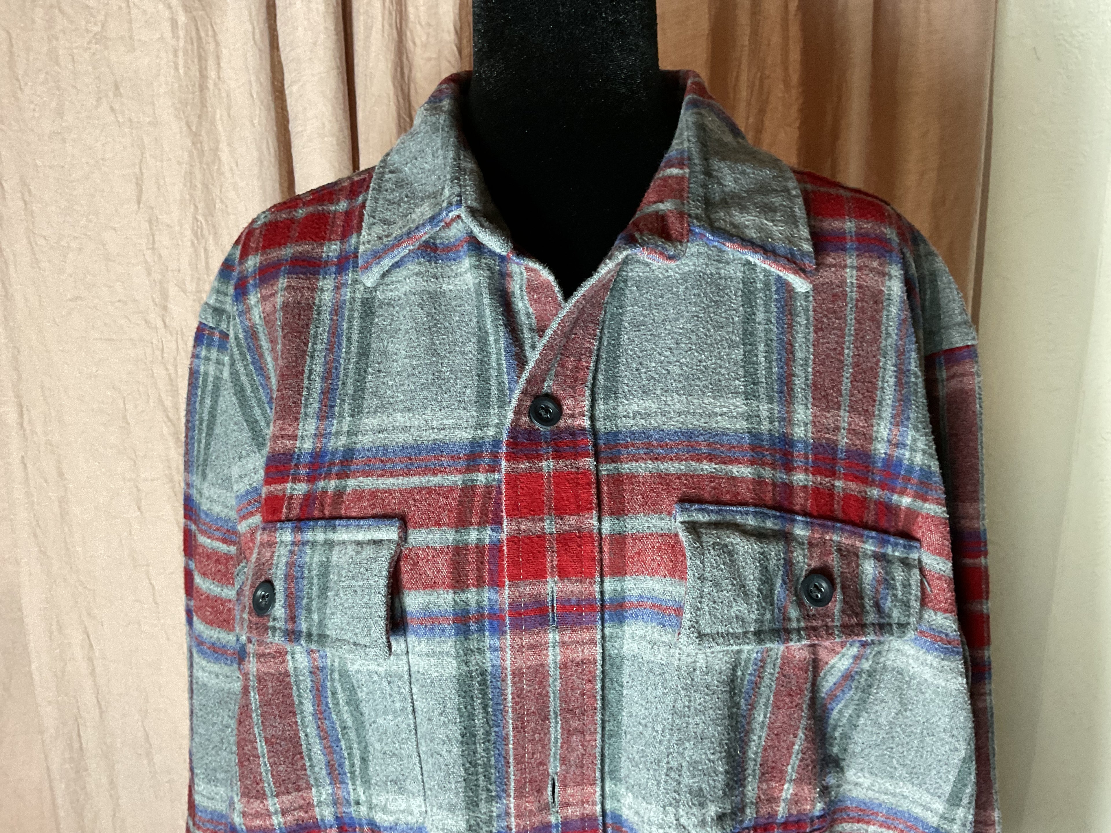 L.L. Bean Traditional Fit Plaid Flannel Shirt - Size L-Tall