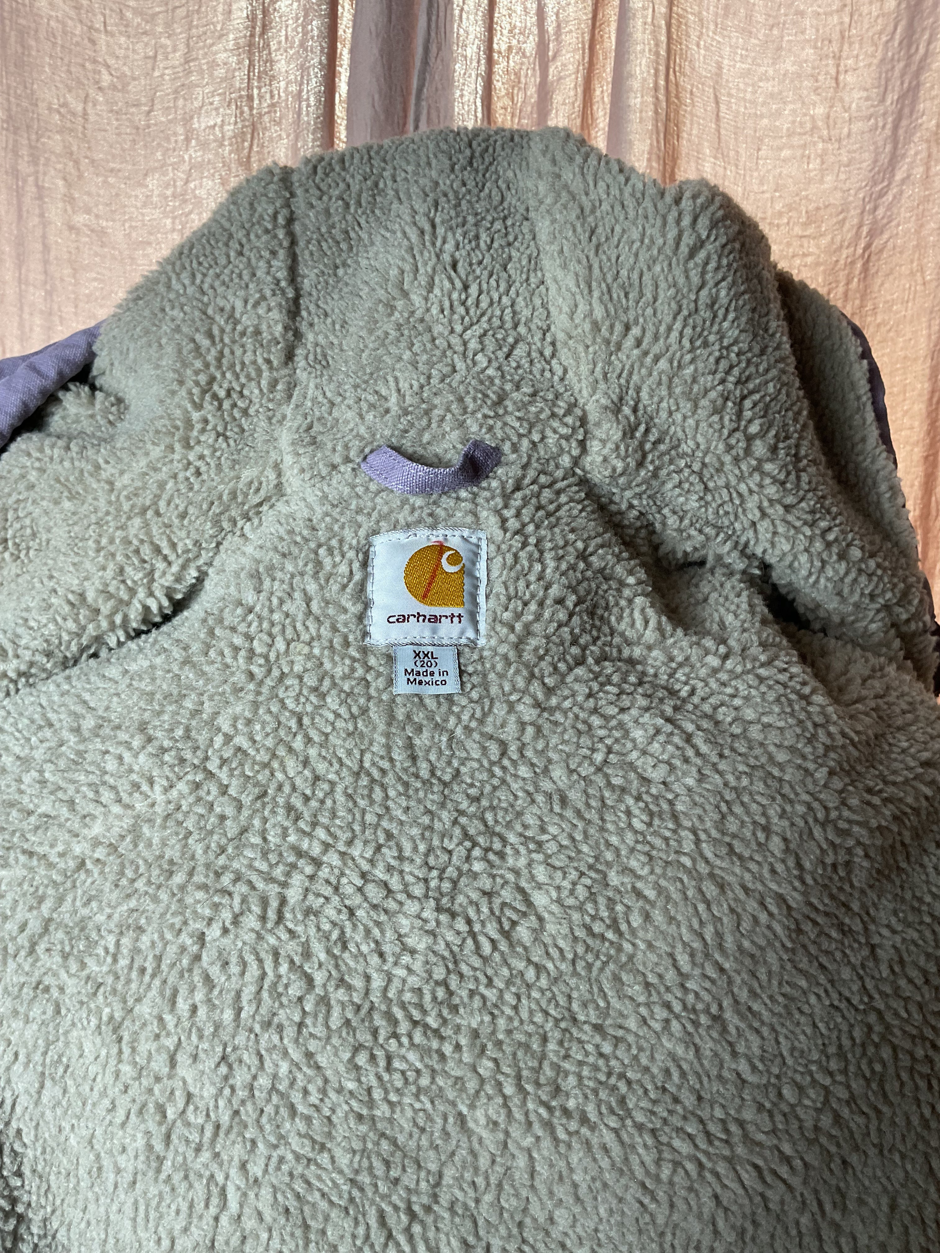Carhartt WJ141 Dusty Purple Sherpa Lined Jacket