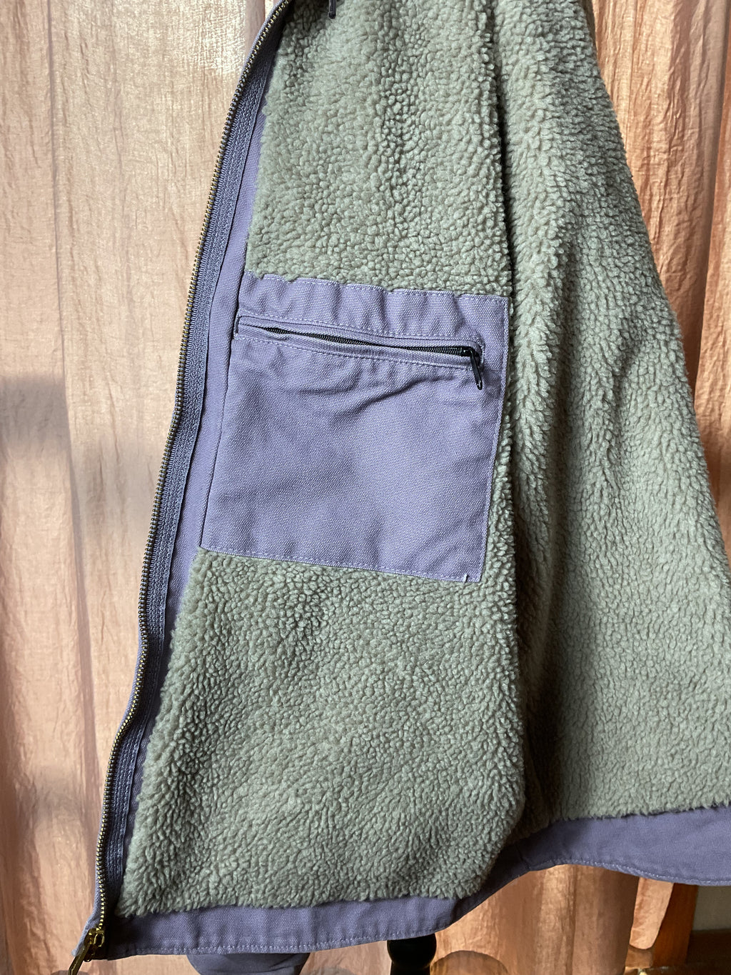 Carhartt WJ141 Dusty Purple Sherpa Lined Jacket