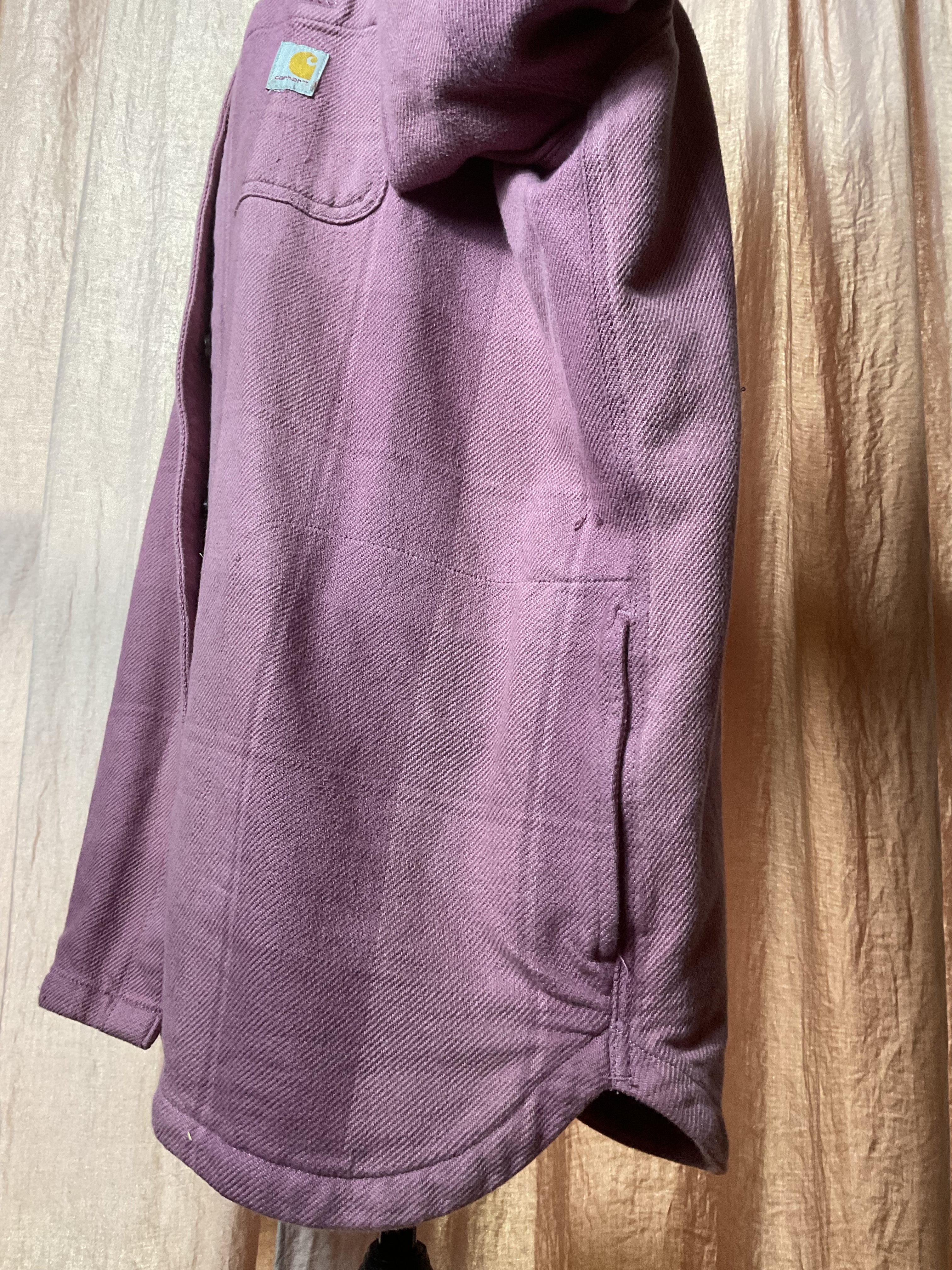 Carhartt TW6450-W Women’s XL Dusty Rose Canvas Shirt Jacket