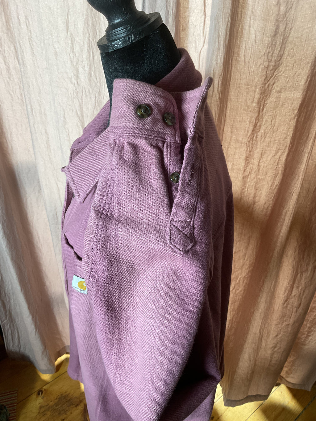 Carhartt TW6450-W Women’s XL Dusty Rose Canvas Shirt Jacket
