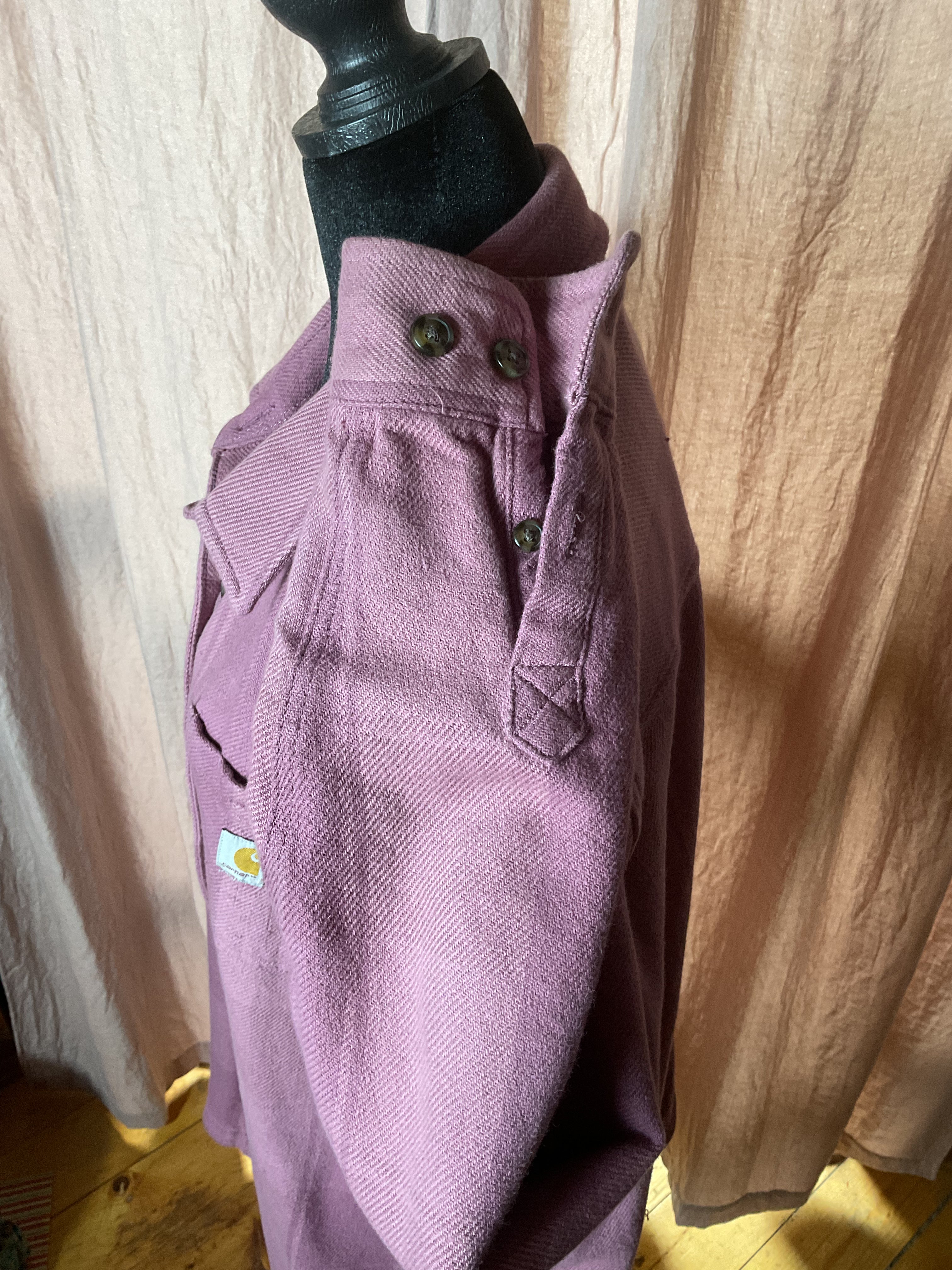 Carhartt TW6450-W Women’s XL Dusty Rose Canvas Shirt Jacket