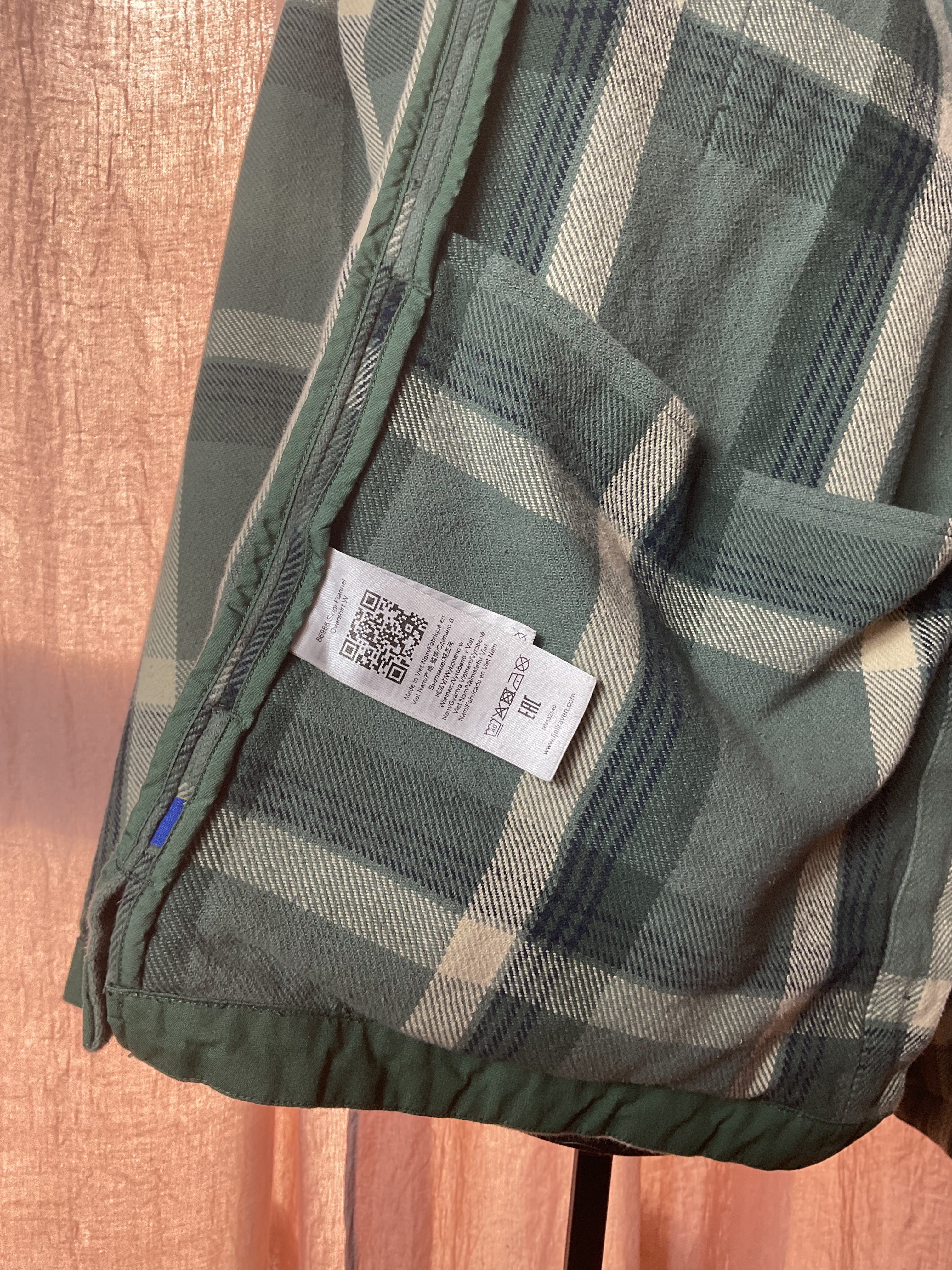 Fjallraven Canada Shirt Women's XL Green Plaid Wool Blend Shacket