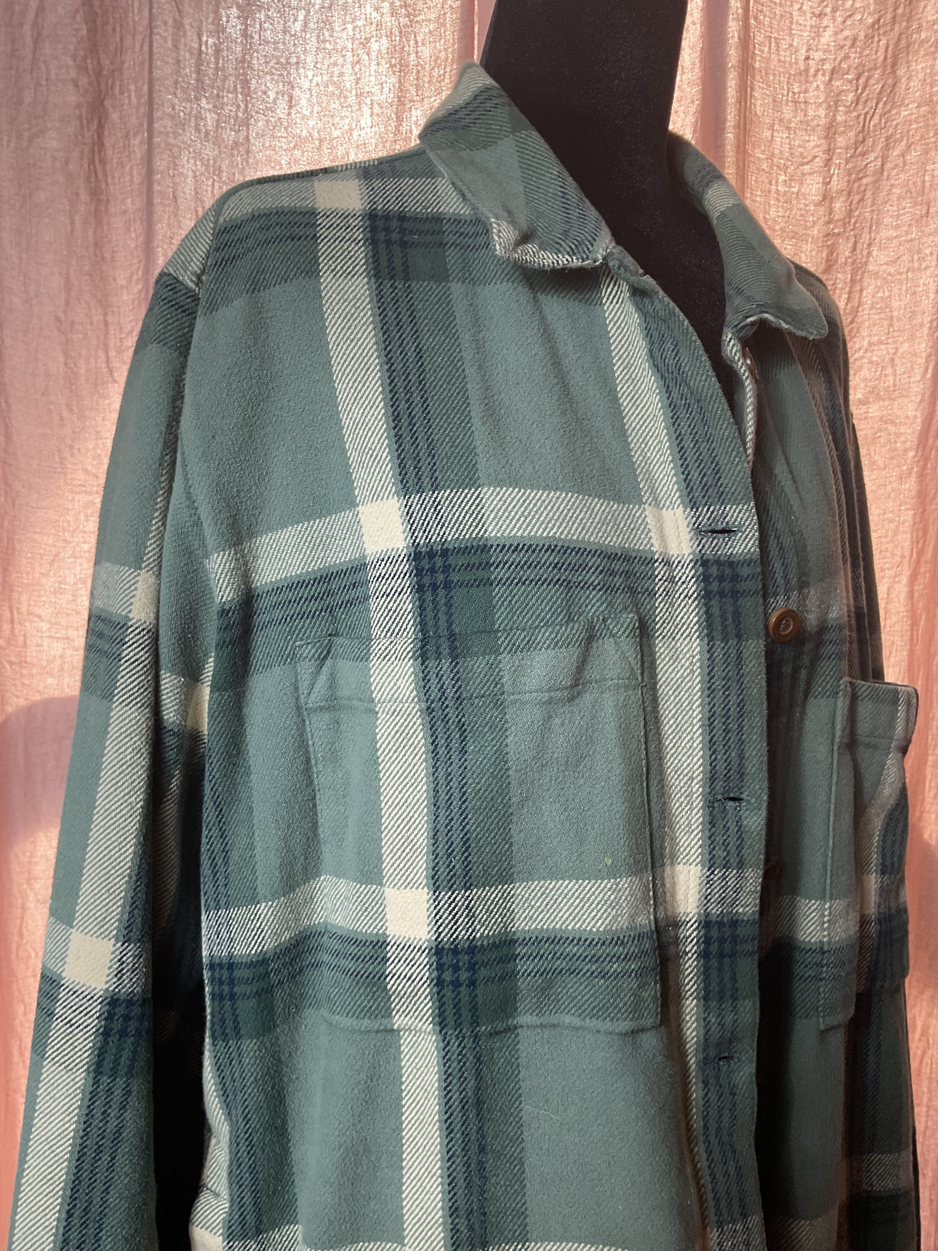 Fjallraven Canada Shirt Women's XL Green Plaid Wool Blend Shacket