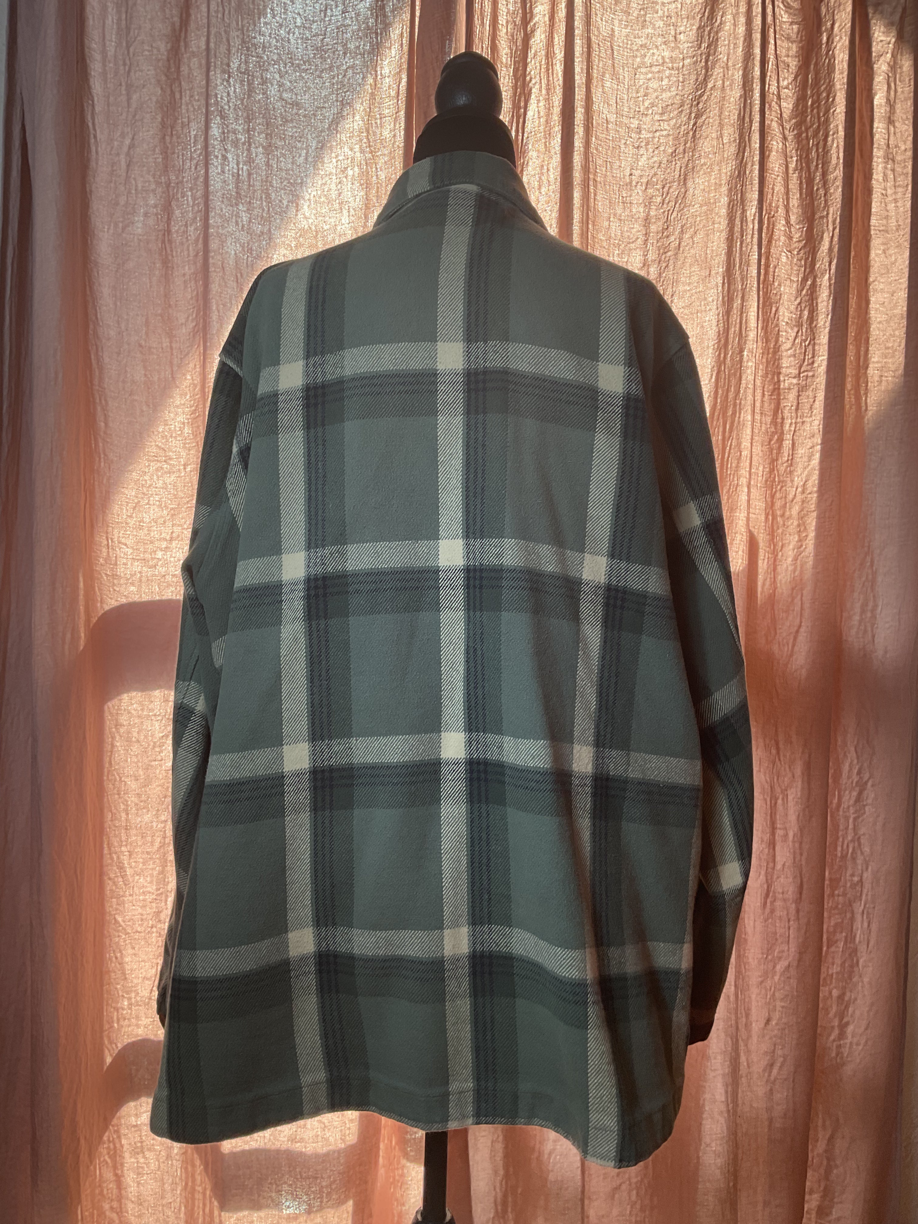 Fjallraven Canada Shirt Women's XL Green Plaid Wool Blend Shacket