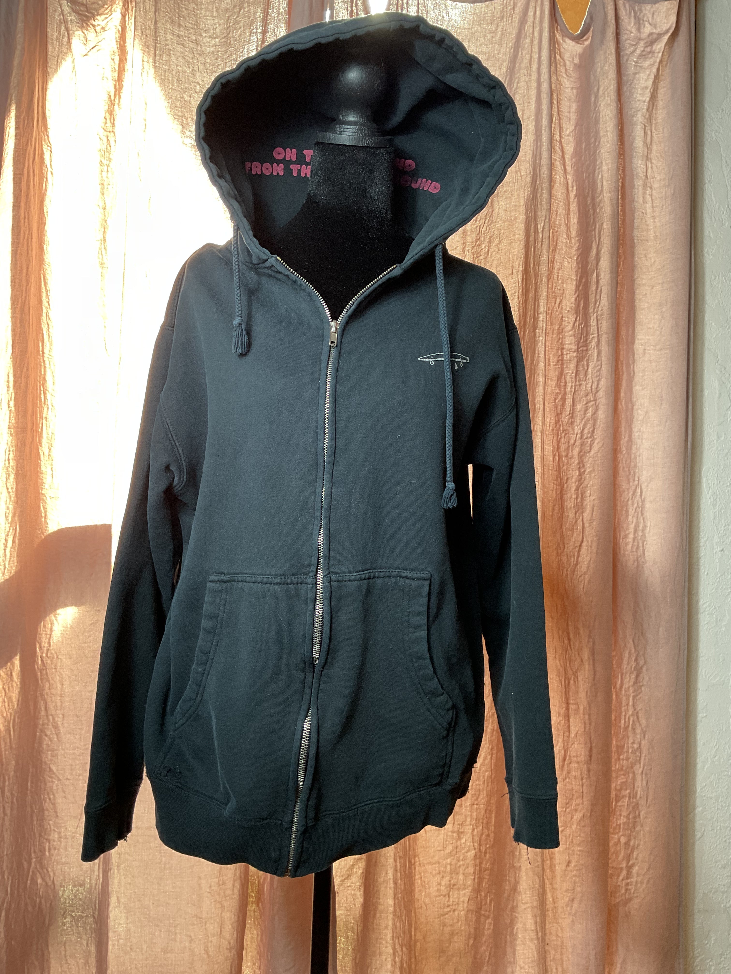 Girl Skateboards Zip Up Hoodie Crailtap Underground Small Black