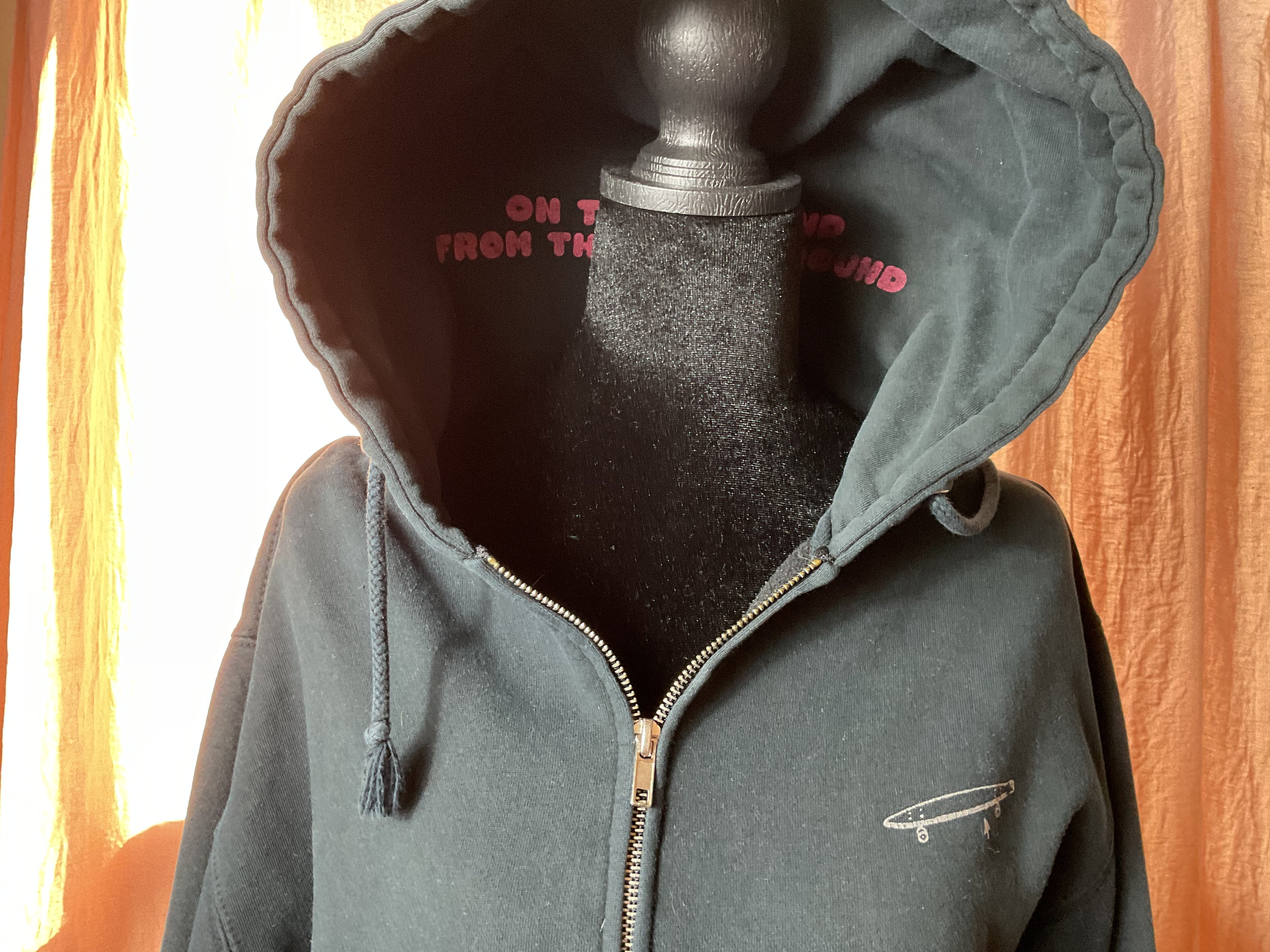 Girl Skateboards Zip Up Hoodie Crailtap Underground Small Black