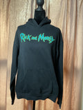 Rick and Morty Hoodie Adult Swim Black Size XL