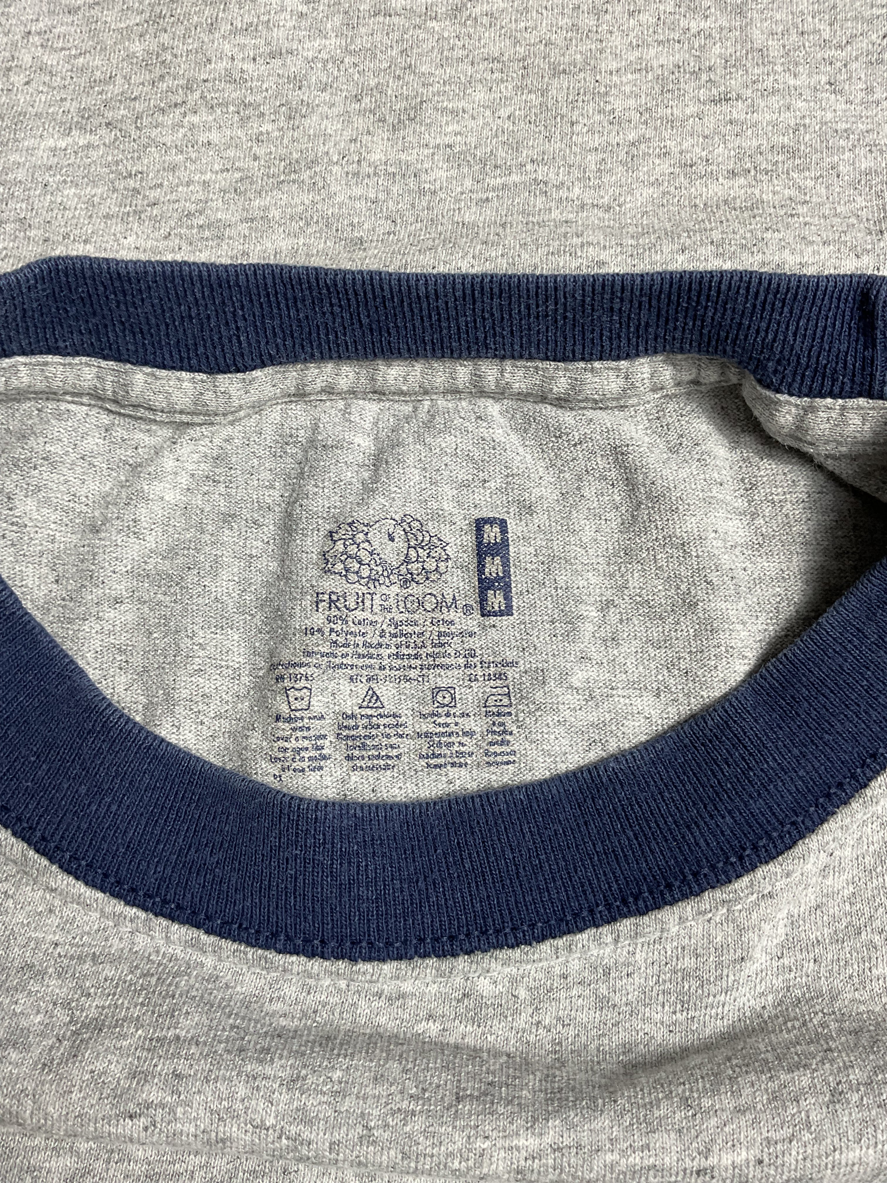 Dr Seuss Men's Medium Gray Ringer Tee Horton Elephant Quote