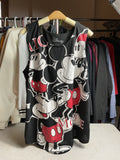 Disney Mickey Mouse Tank Top 3XL Plus Size Black All Over Print