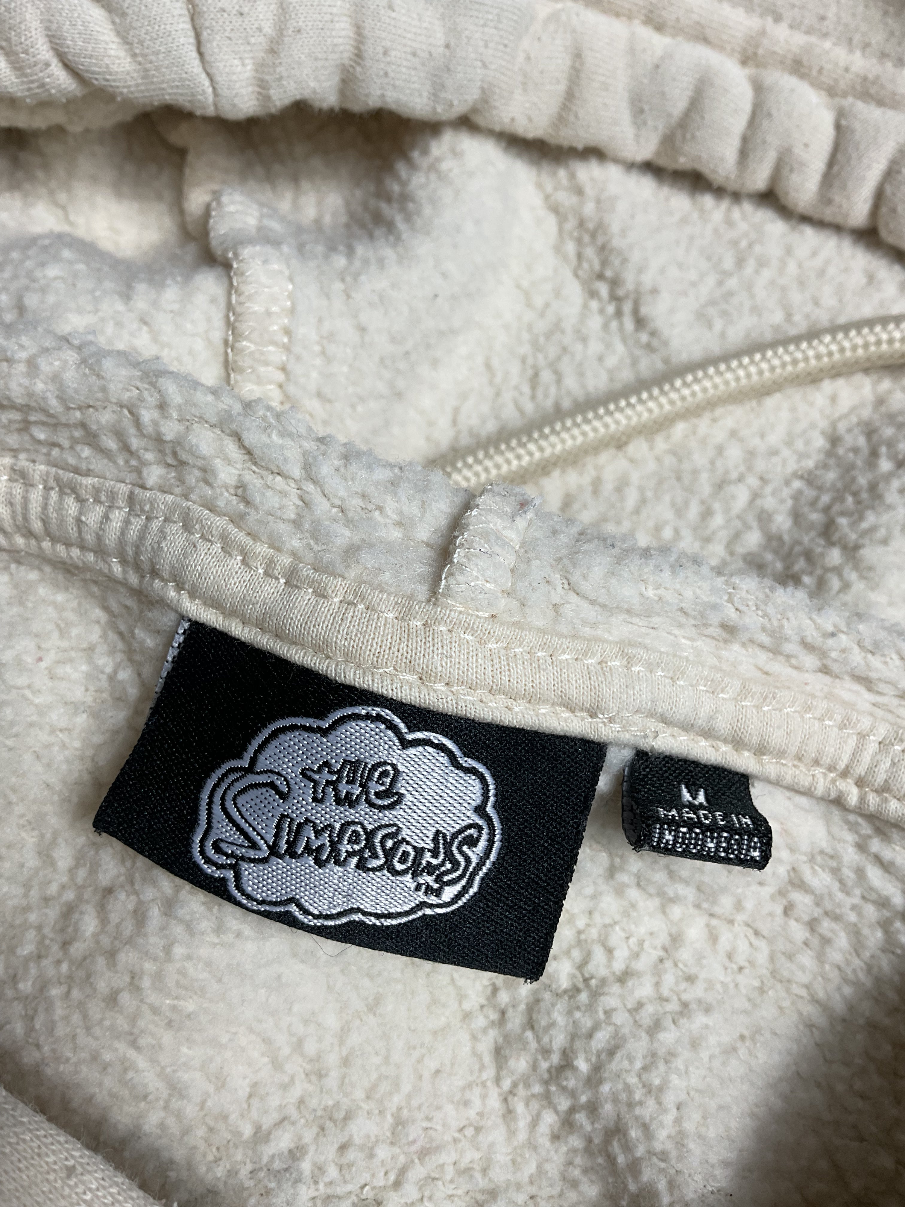 The Simpsons Bart Simpson Facepalm Hoodie Cream Medium
