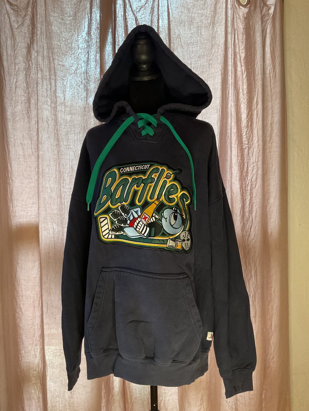 VTG Connecticut Barflies Hockey Hoodie Sportco Heavy Cotton XXXL