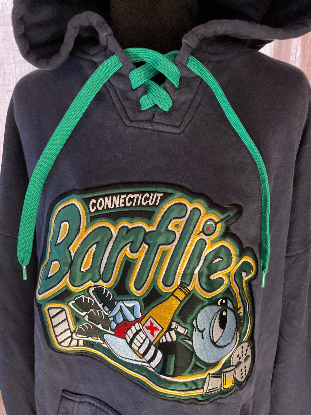 VTG Connecticut Barflies Hockey Hoodie Sportco Heavy Cotton XXXL