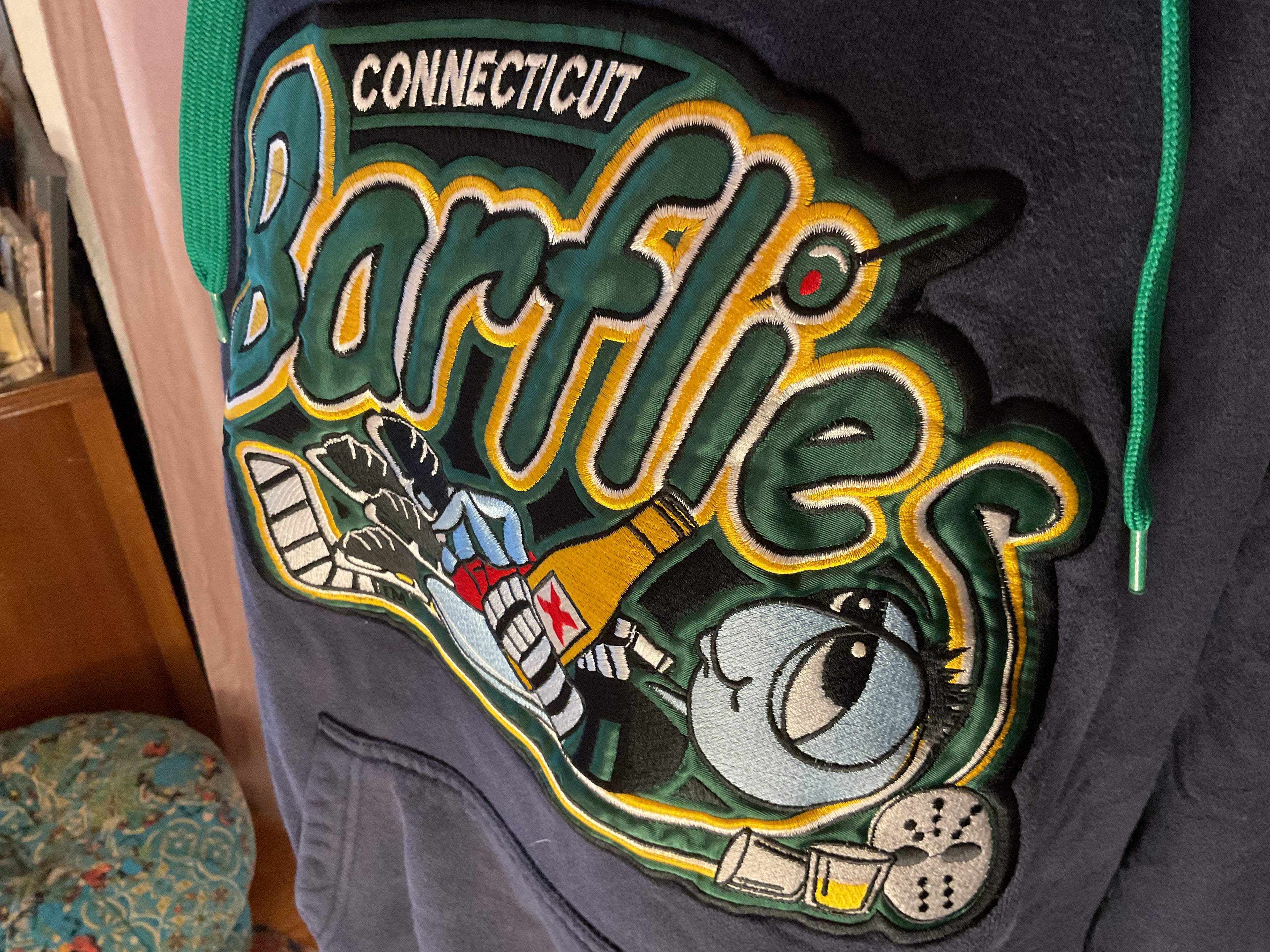 VTG Connecticut Barflies Hockey Hoodie Sportco Heavy Cotton XXXL