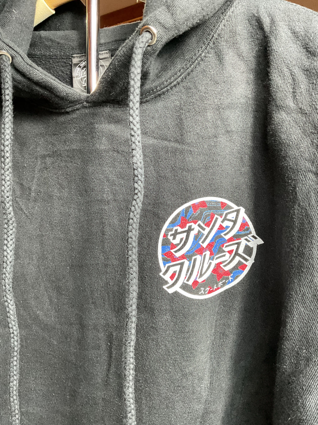 Santa Cruz Skateboards Hoodie Japanese Logo Men's Small