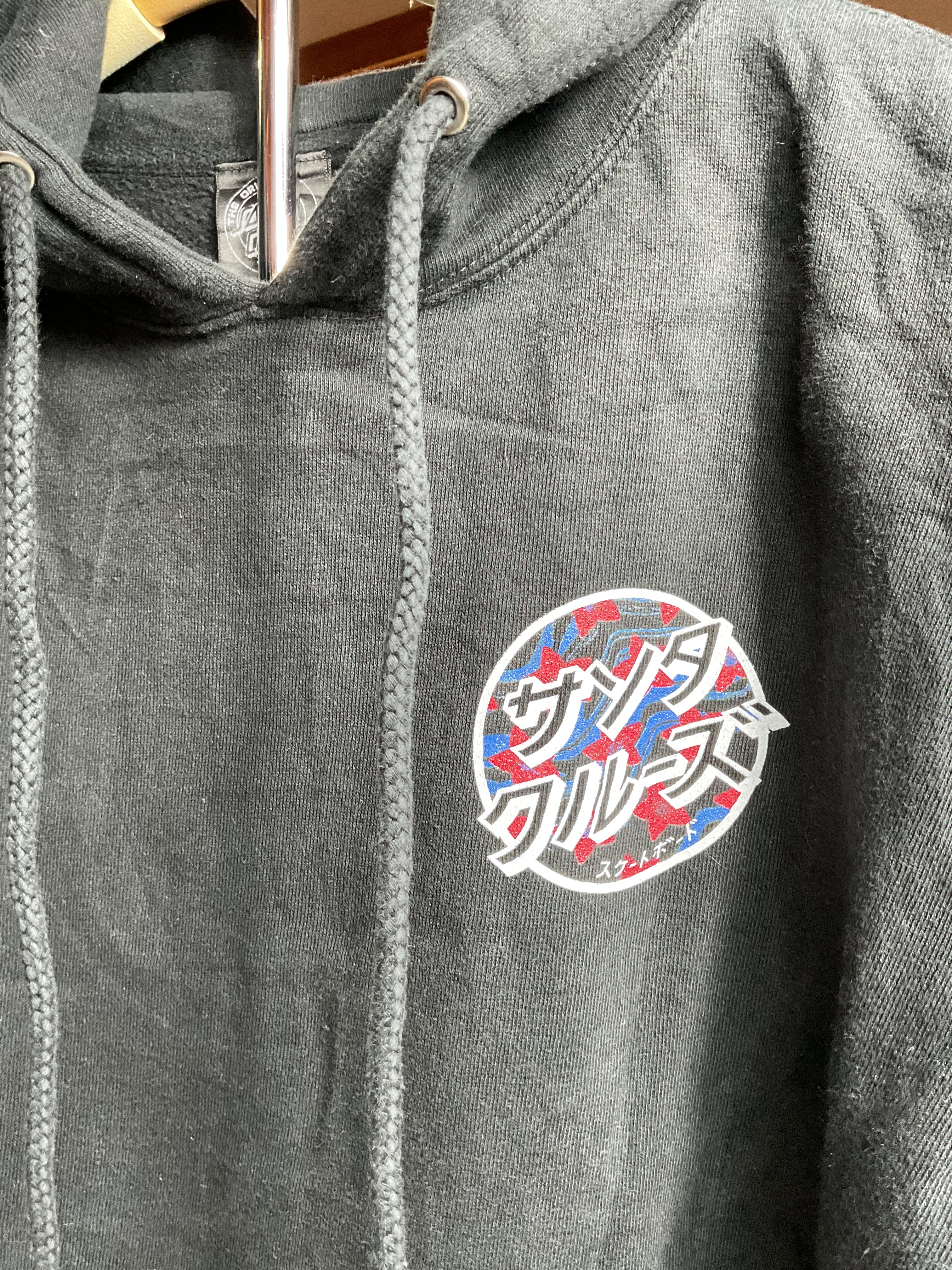 Santa Cruz Skateboards Hoodie Japanese Logo Men's Small