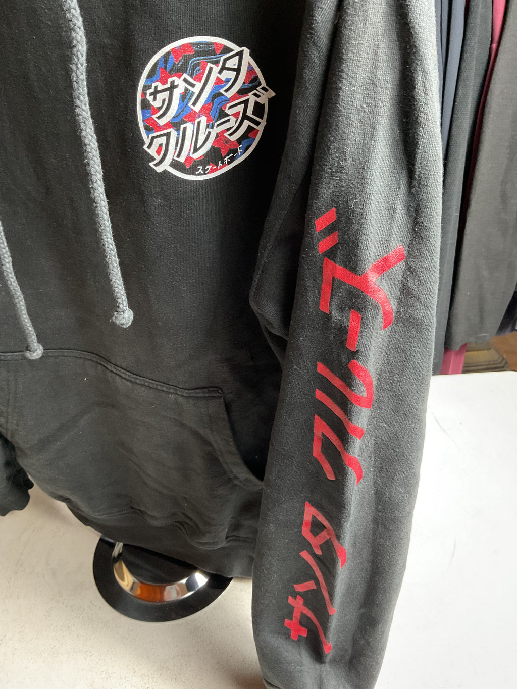 Santa Cruz Skateboards Hoodie Japanese Logo Men's Small