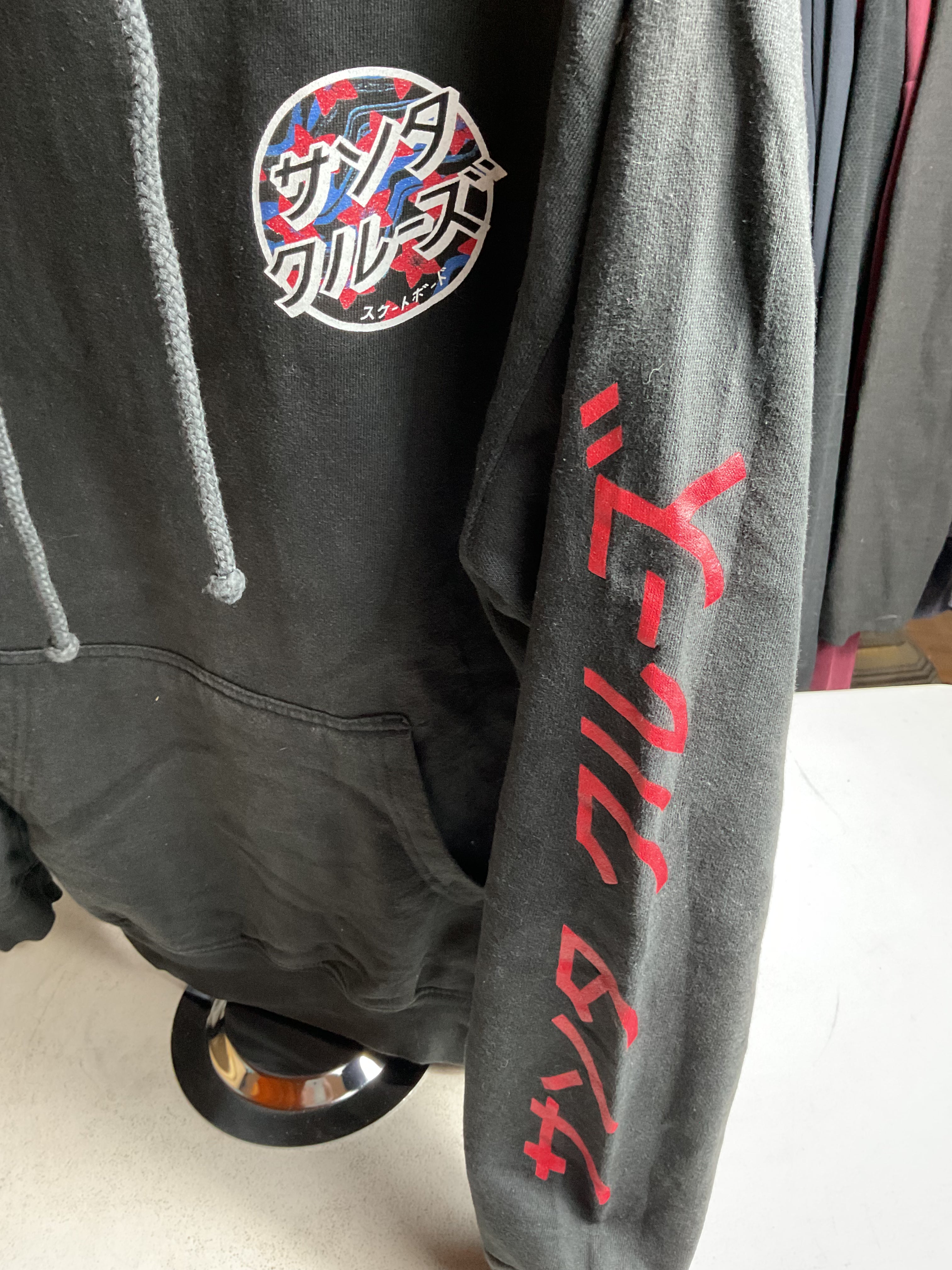 Santa Cruz Skateboards Hoodie Japanese Logo Men's Small