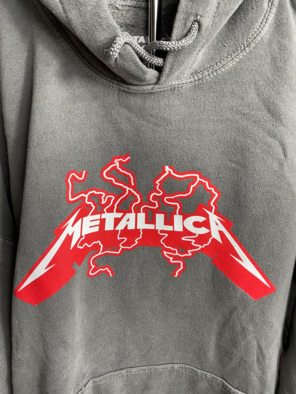 Metallica Hoodie Grey Wash Men’s Large