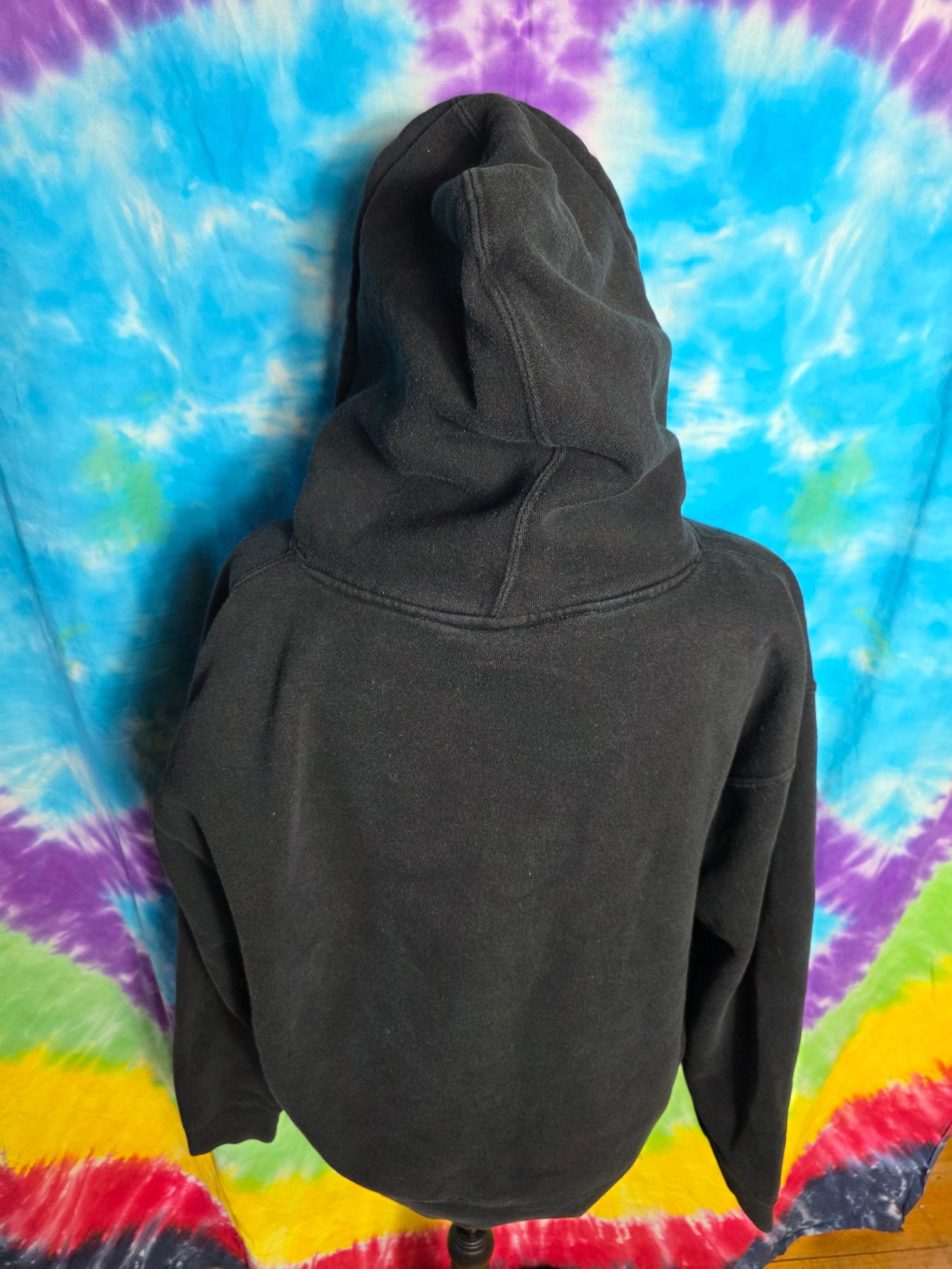 Obey Camo Logo Black Hoodie Sweatshirt Size Medium