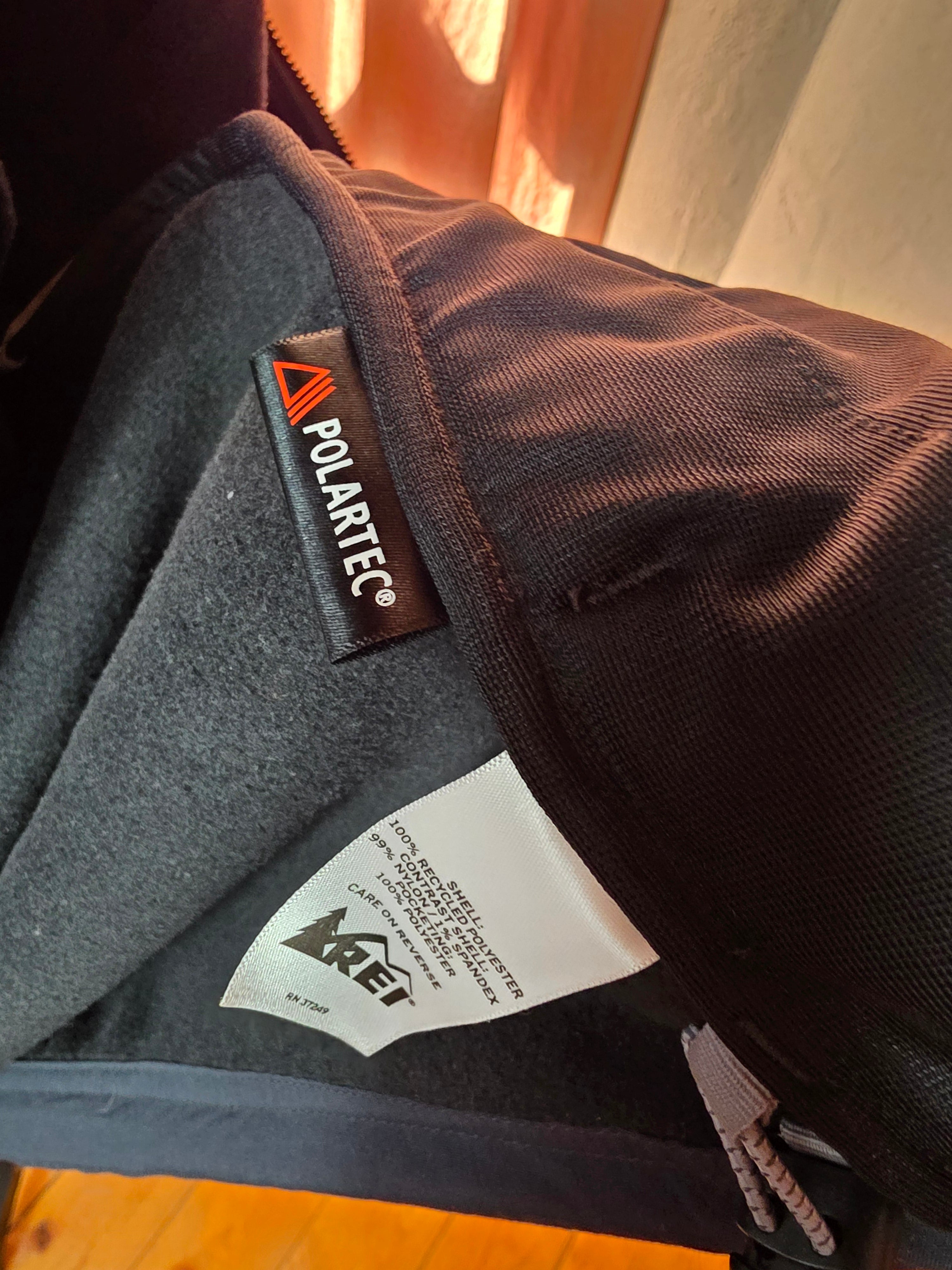 REI Men’s Alpenfire Jacket Polartec Thermal Pro Fleece Black XL