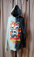 Rockstar Original Men’s 2XL Split Black White Skull Tour Hoodie