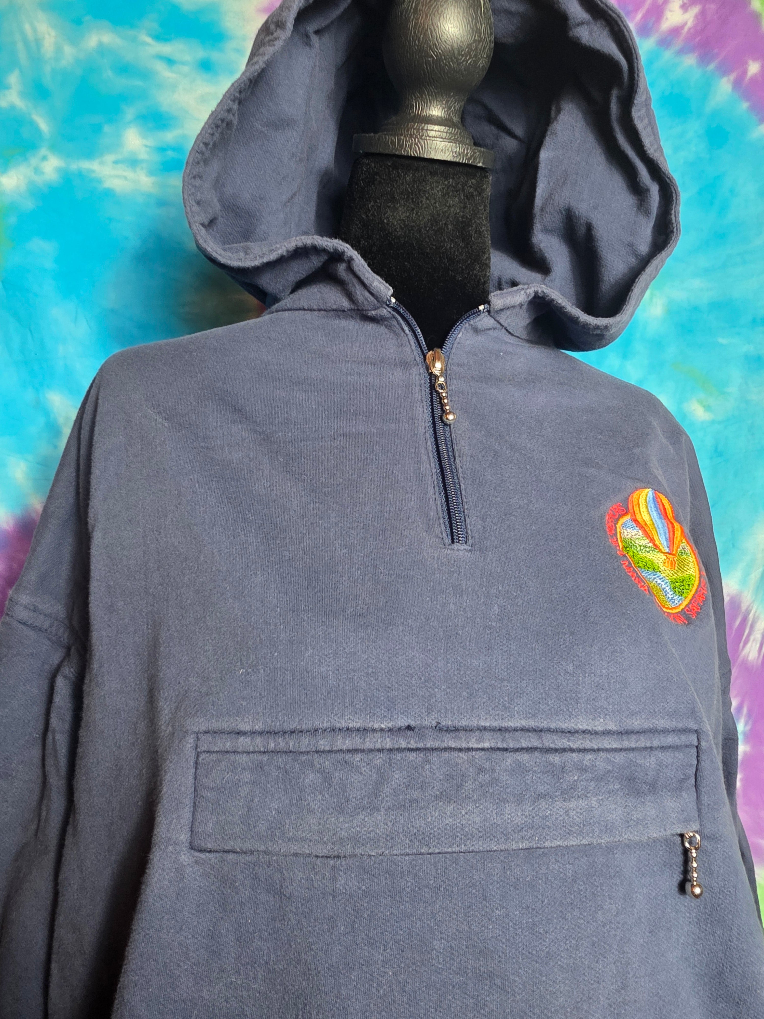 Vintage One Way Kenya Governors Camp Balloon Safari Hoodie Free Size