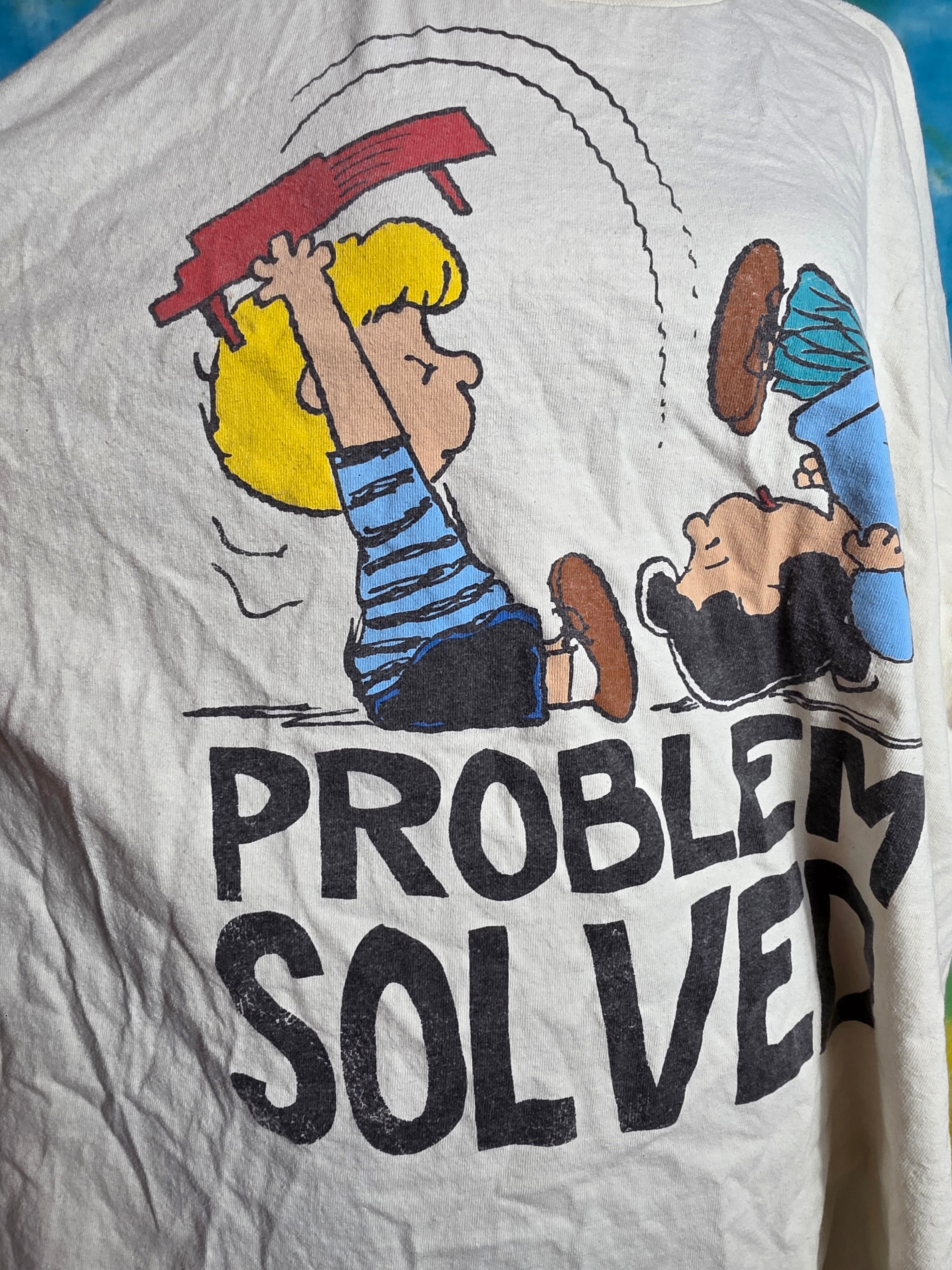 Vintage Peanuts Schroeder Lucy Piano Problem Solved T Shirt 2XL