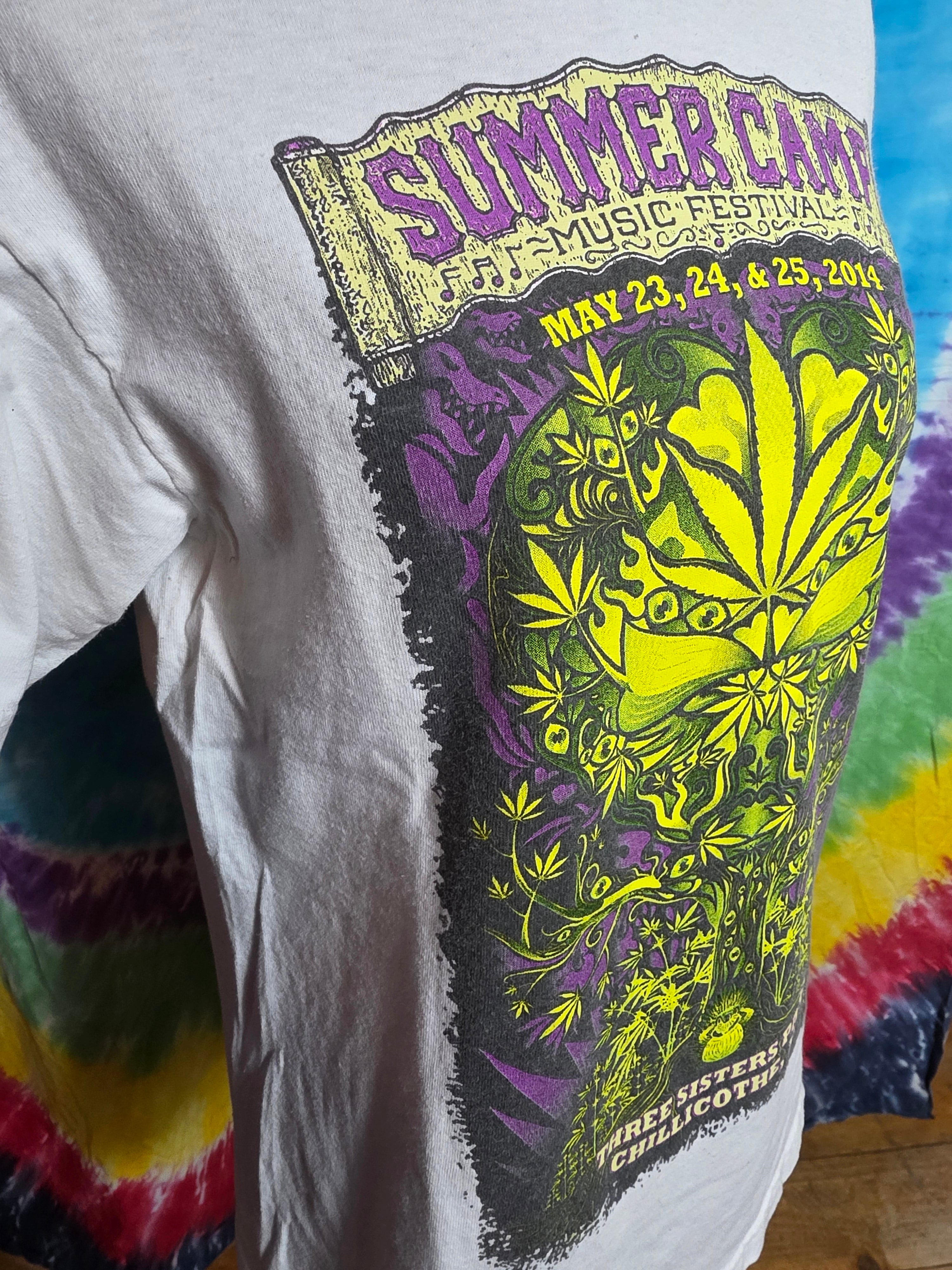 2014 Summer Camp Music Festival Shirt Size L Moe Primus Umphreys