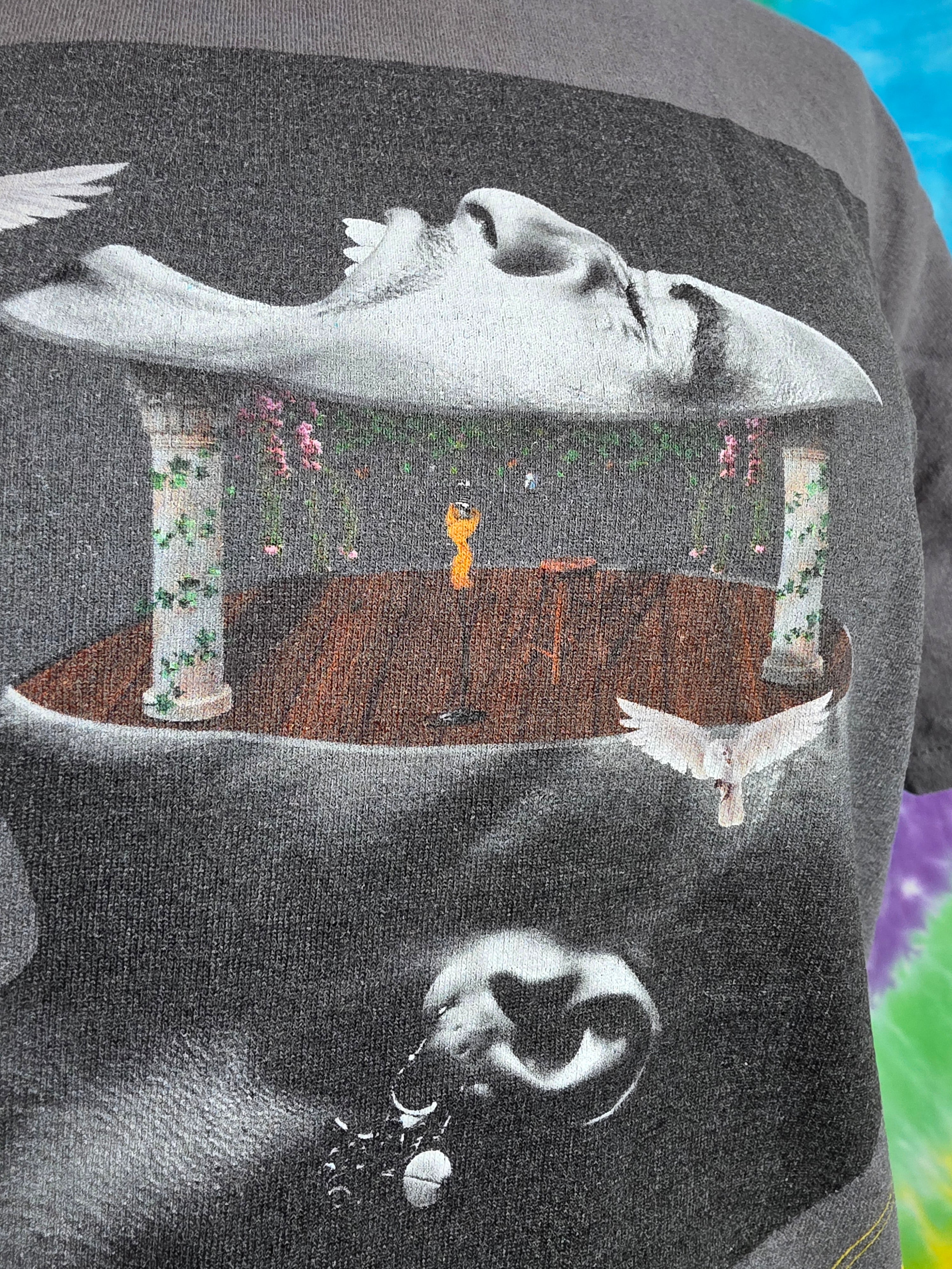 Port & Company Durand Bernarr Tour Graphic Tee Gray Small