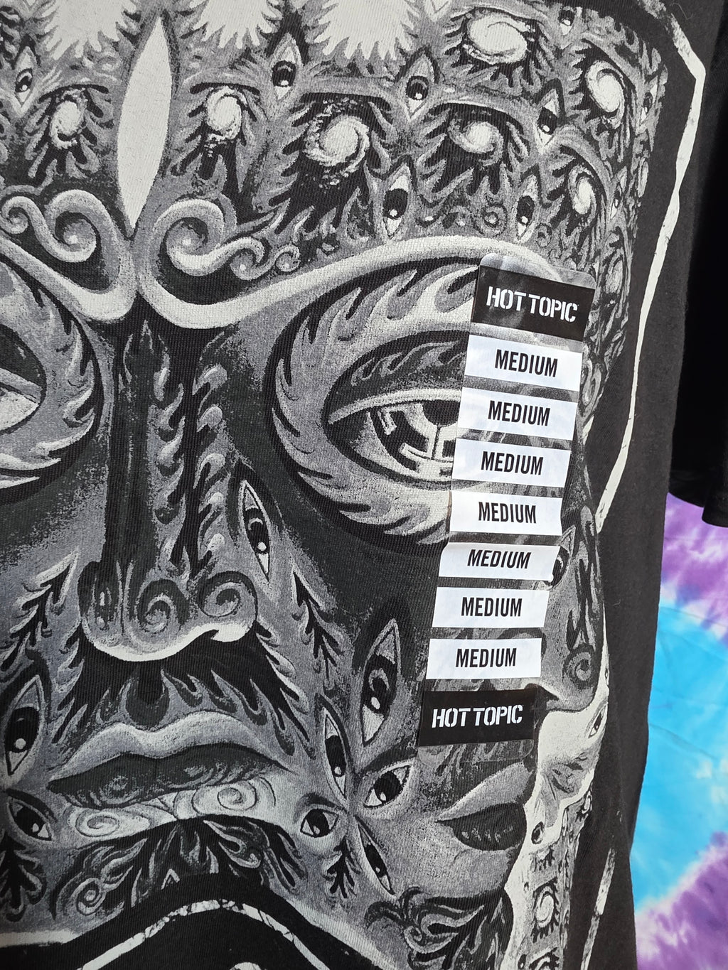 NWT Tool 10,000 Days Face Band Shirt Size M Black Hot Topic
