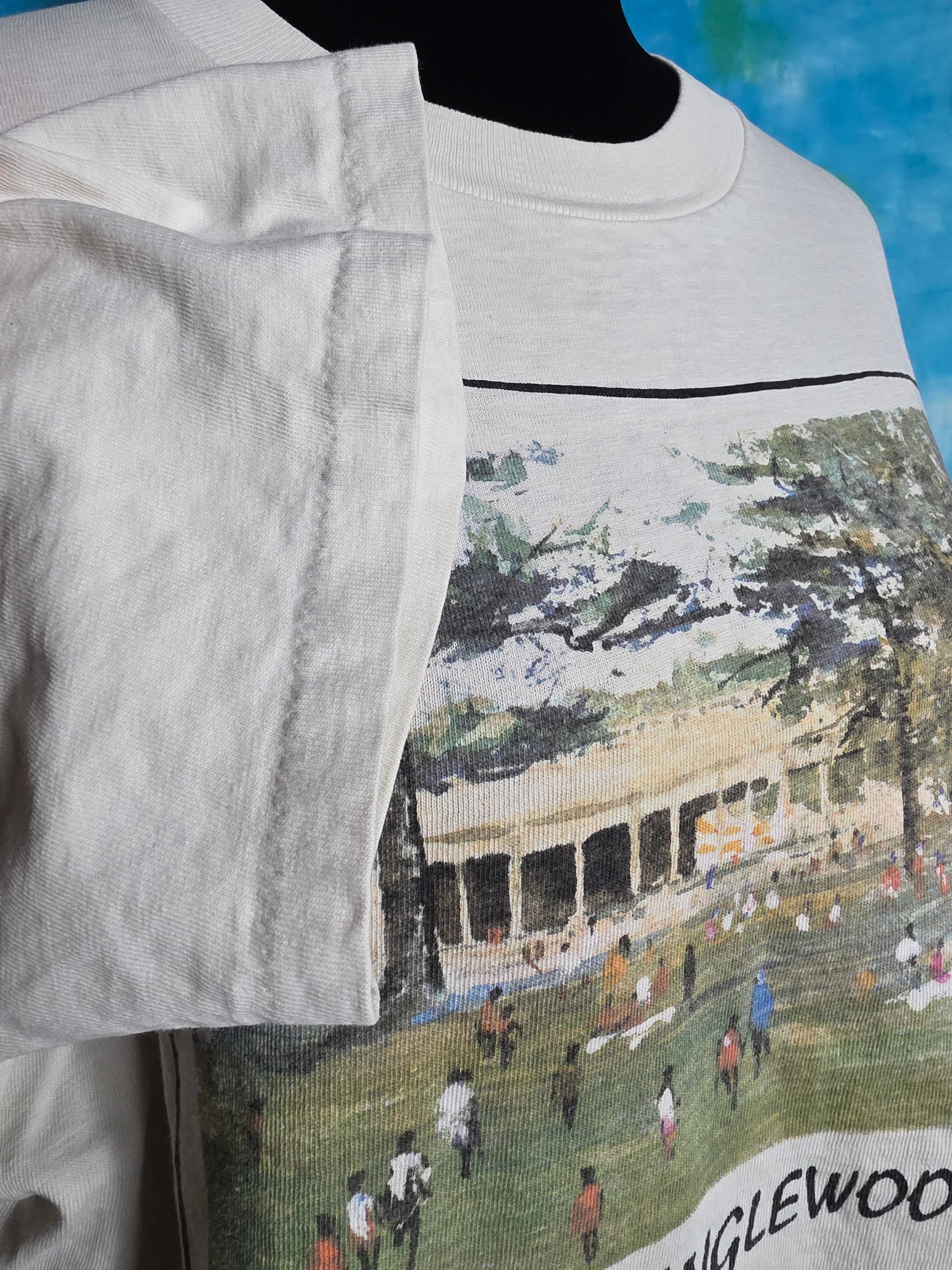 Vintage Tanglewood Lawn Music Center Art T-Shirt Large 90s