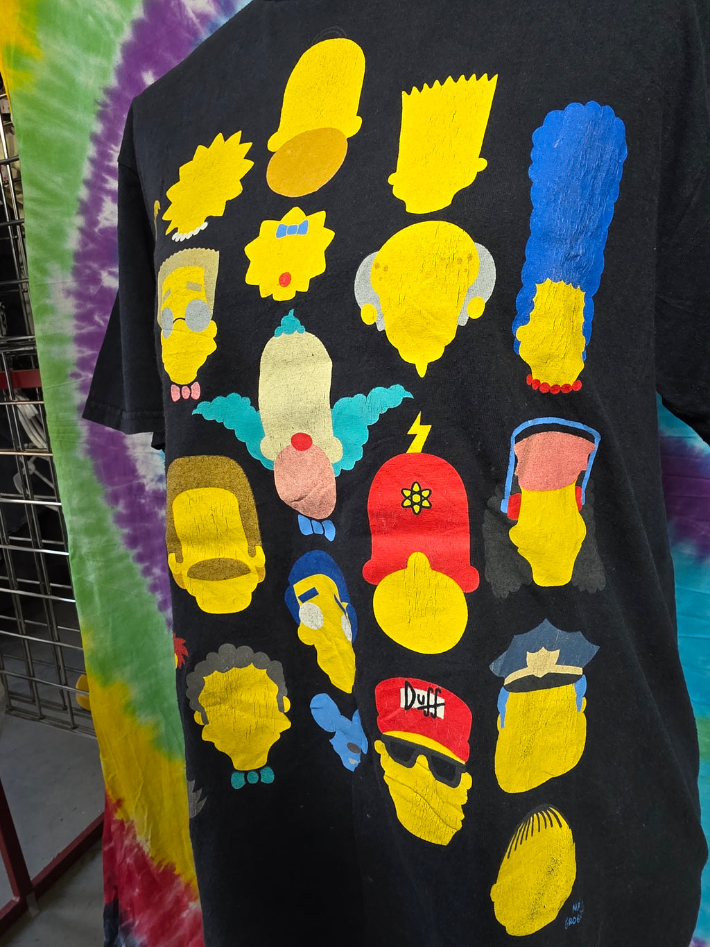 The Simpsons Character Minimalist Tee Size M