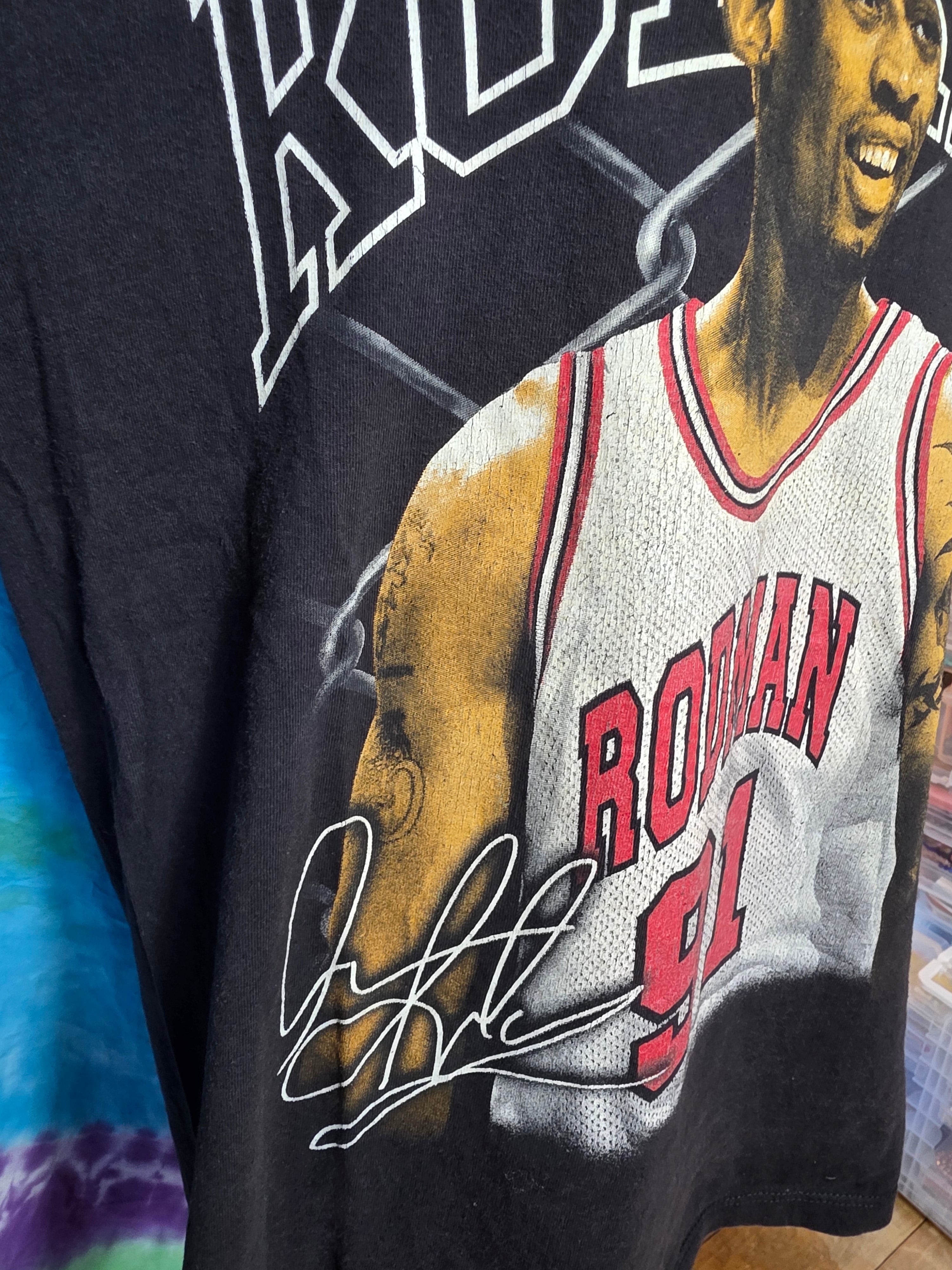 Vintage Dennis Rodman Chicago Bulls Playerytees Shirt