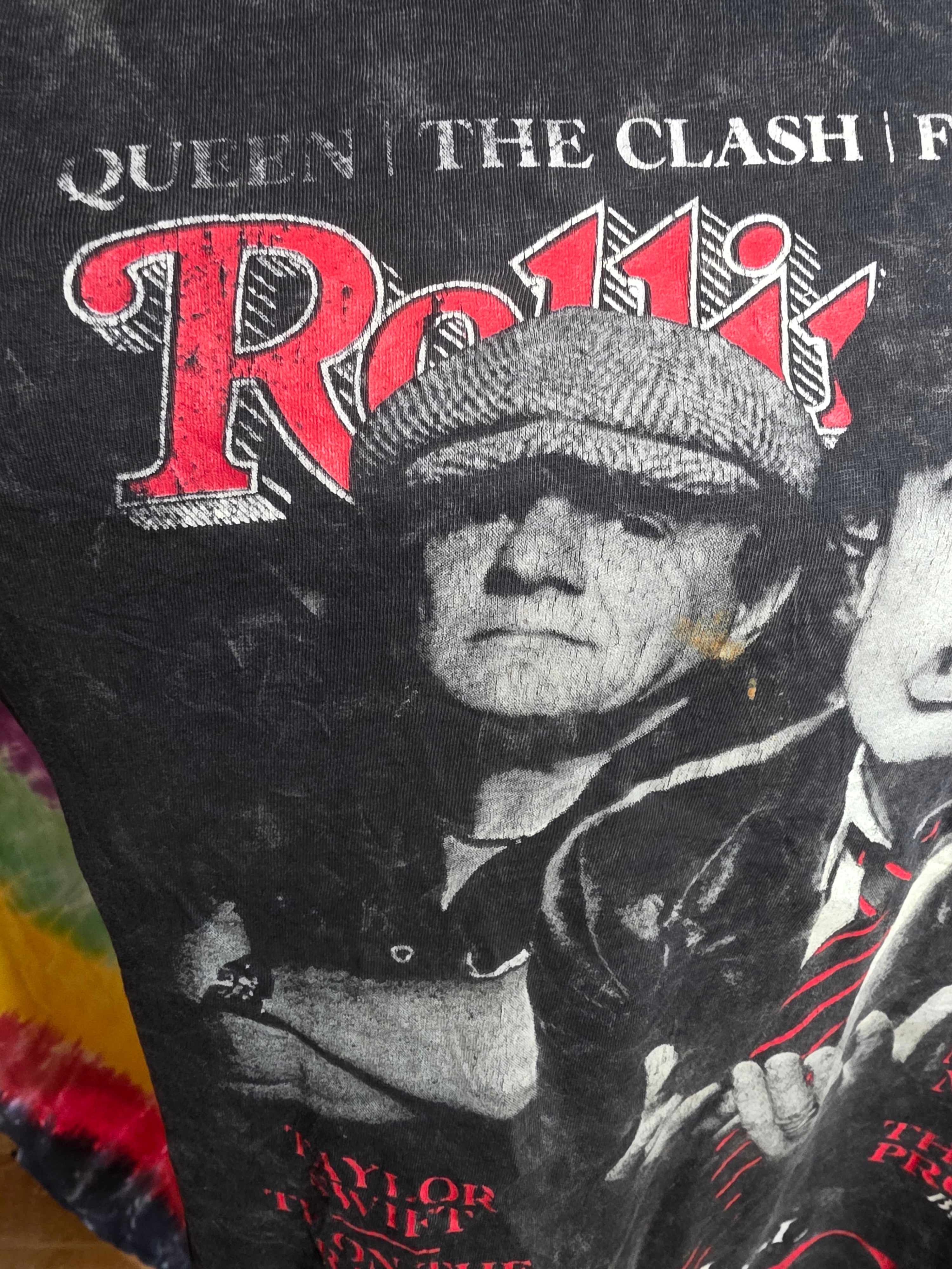 AC/DC Rolling Stone 2008 Cut Off Muscle Tee Acid Wash