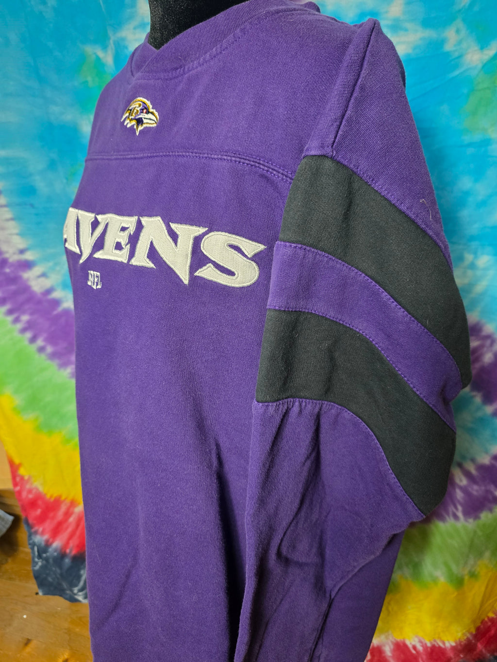 Vintage NFL Team Apparel Baltimore Ravens Purple Sweatshirt XL