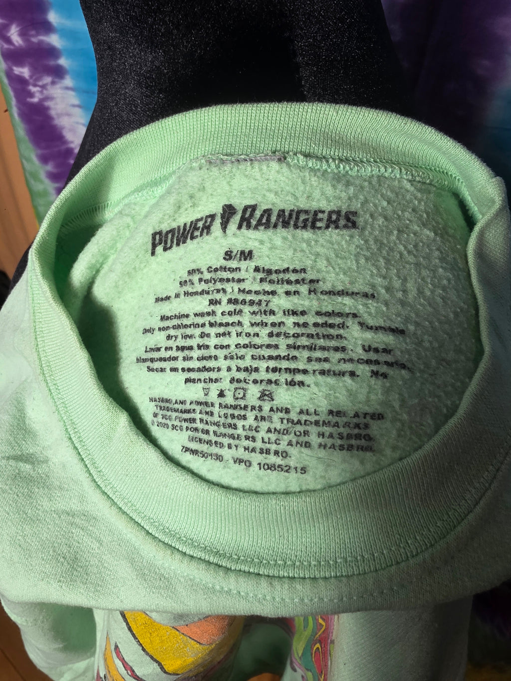 Vintage 2020 Mighty Morphin Power Rangers Mint Crewneck S/M