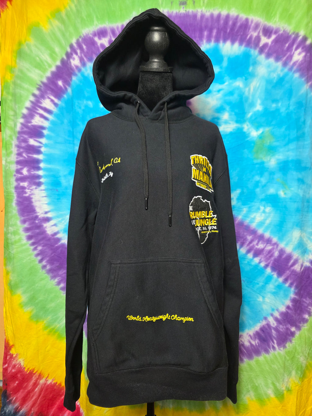 Muhammad Ali Shoe Palace Hoodie Thrilla In Manila Large