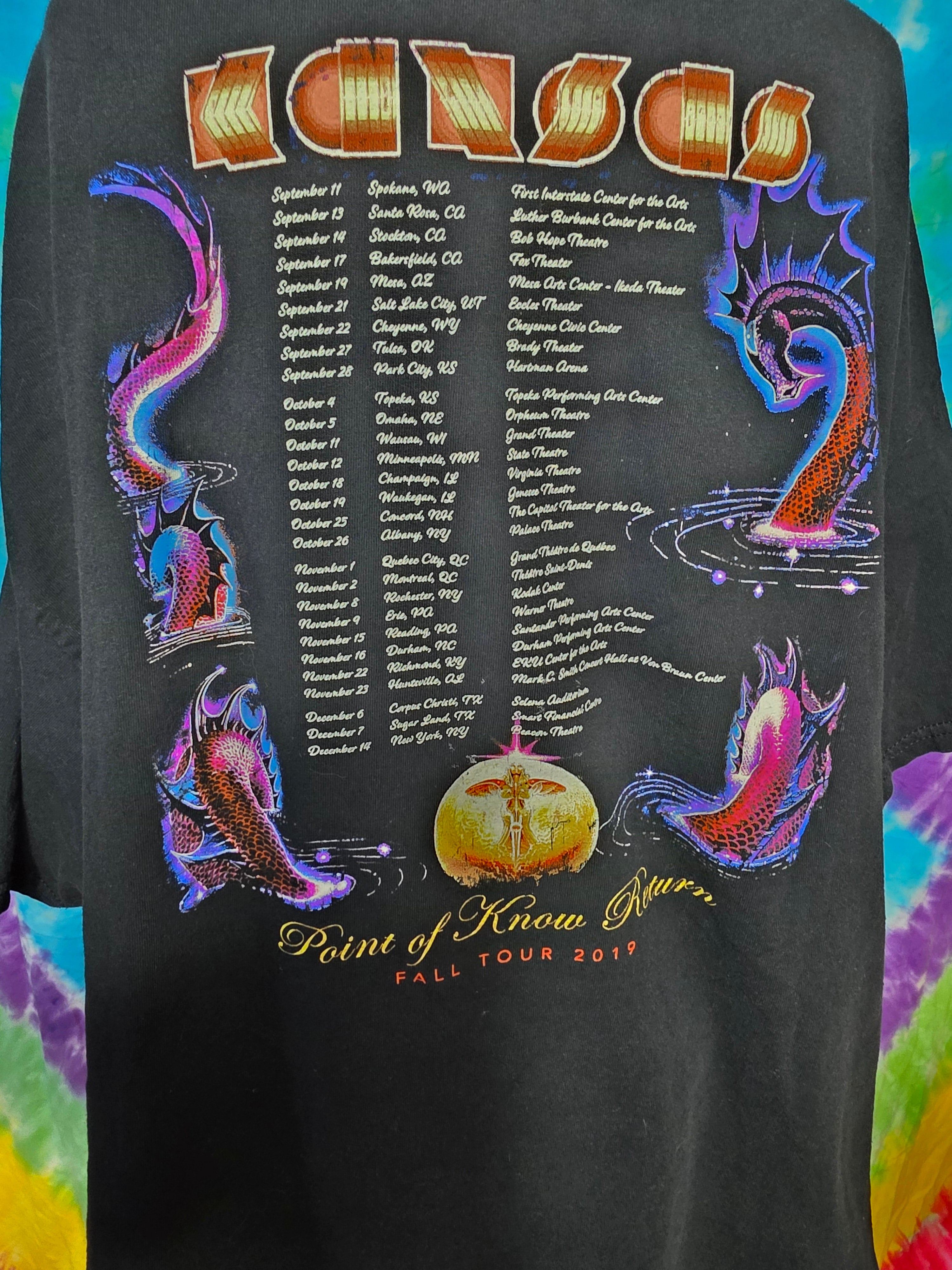 Kansas Point of Know Return Fall Tour 2019 Tee 3XL