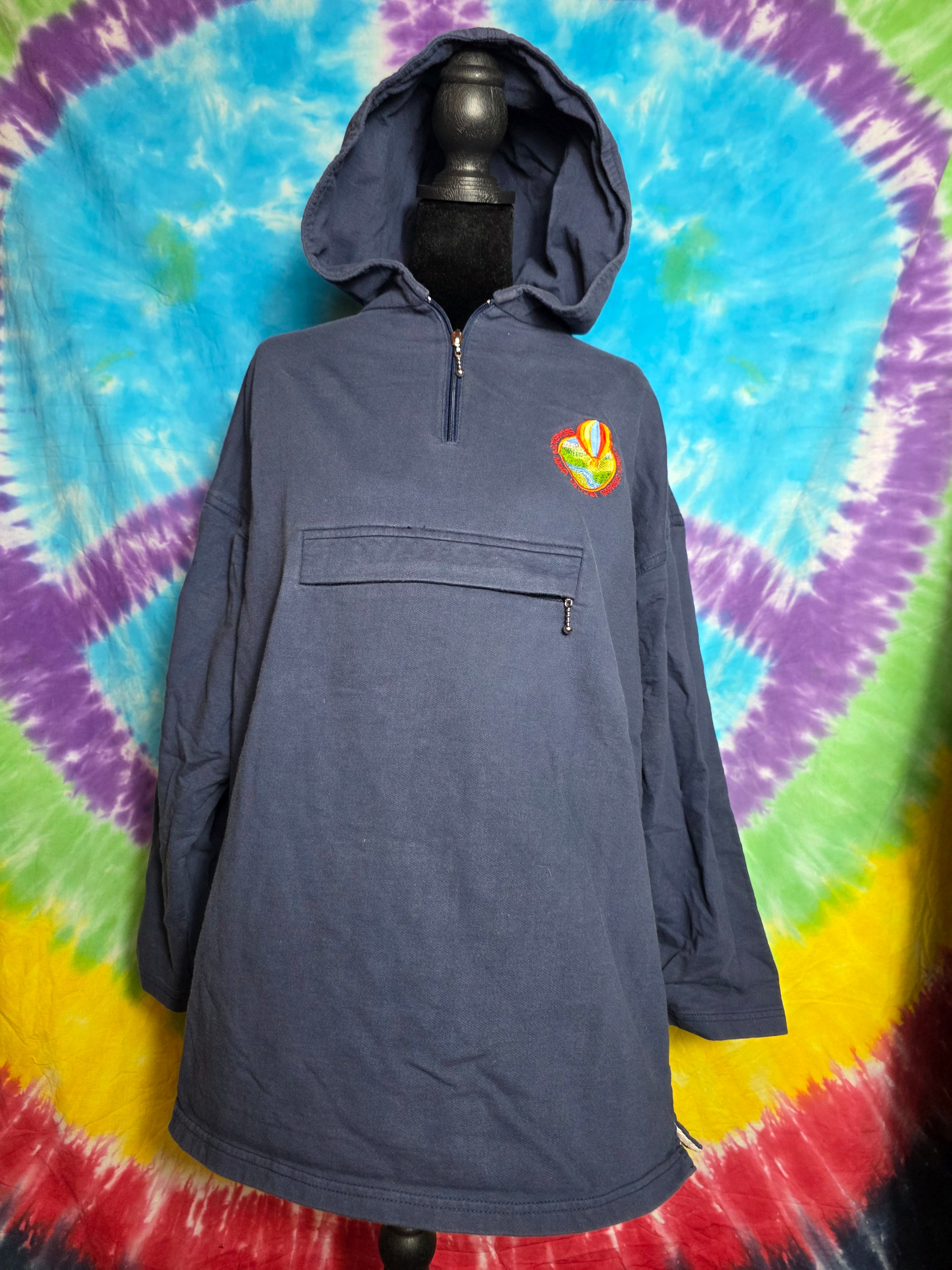 Vintage One Way Kenya Governors Camp Balloon Safari Hoodie Free Size