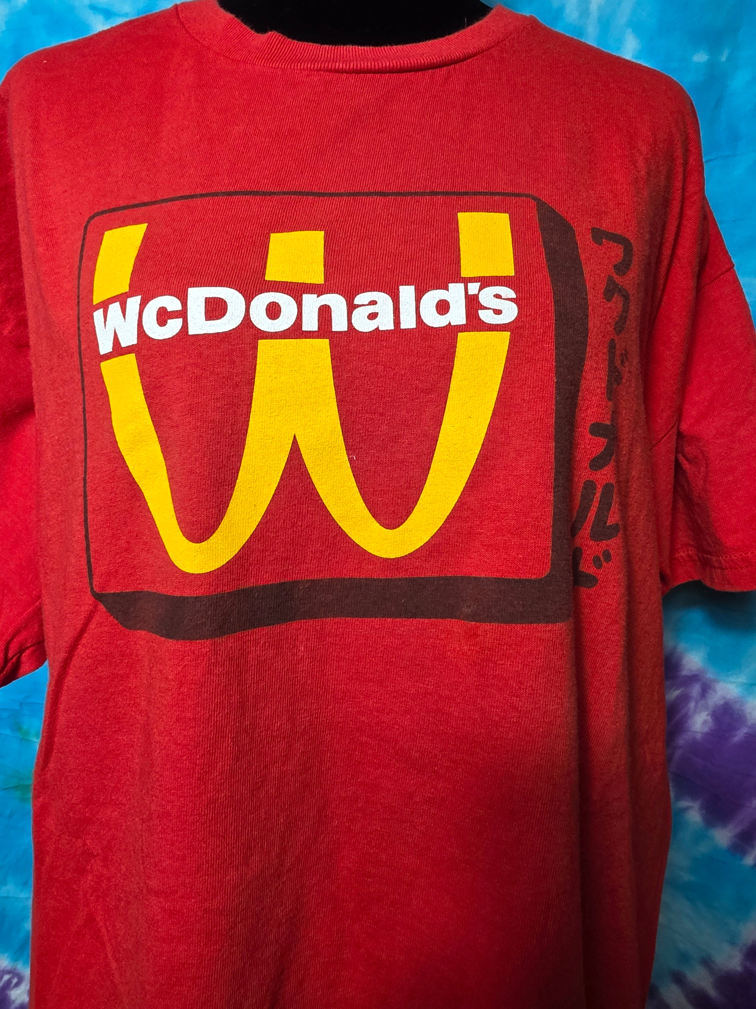 Vintage WcDonald's Anime Promo T-Shirt Red XL