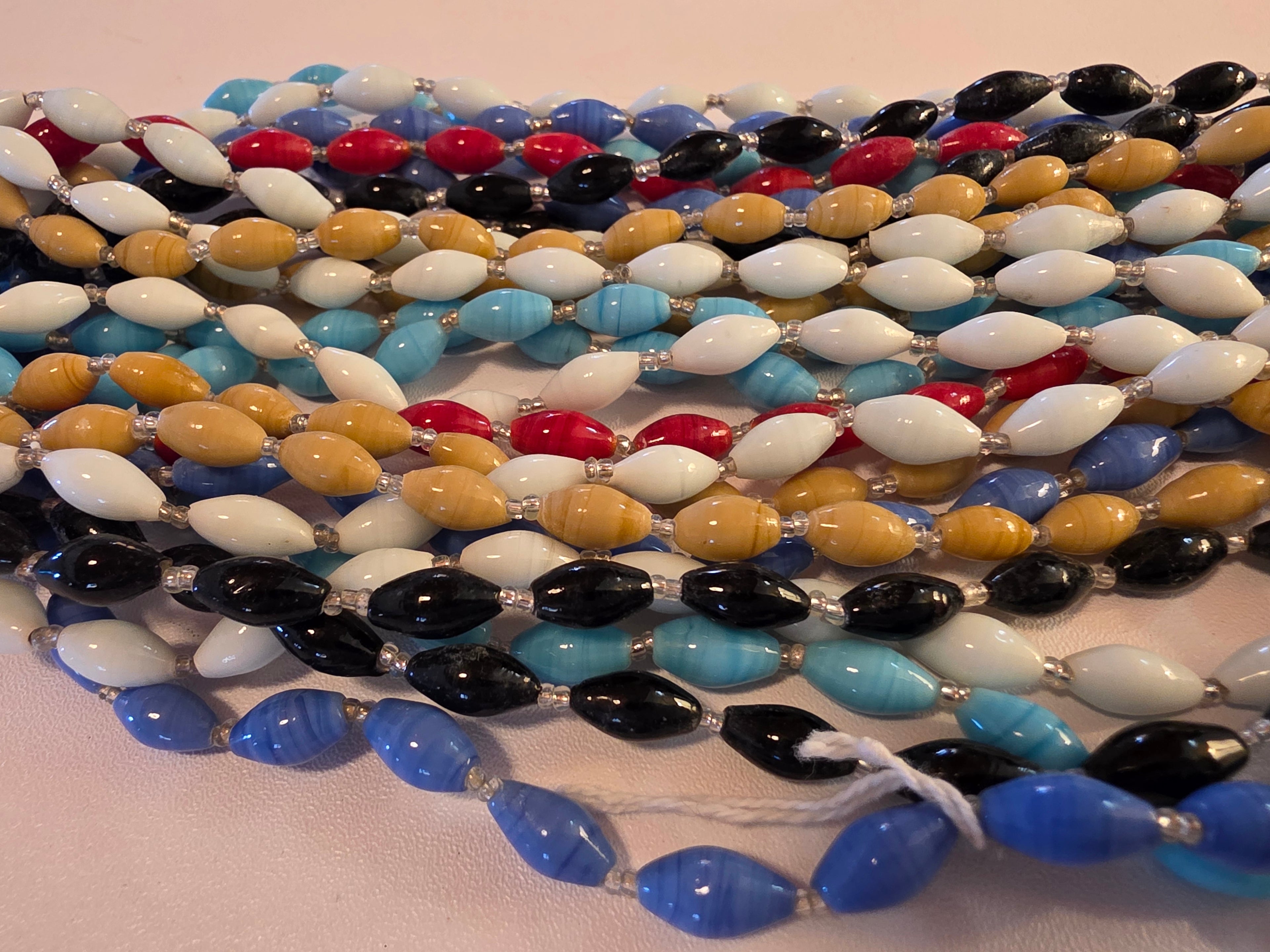 Vintage Lampwork Glass Bead Necklace Bundle - 12 Strands