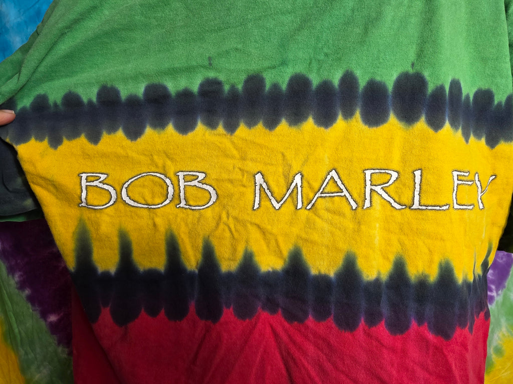 Vintage 2000 Bob Marley Zion Rootswear Rasta Tie Dye XL