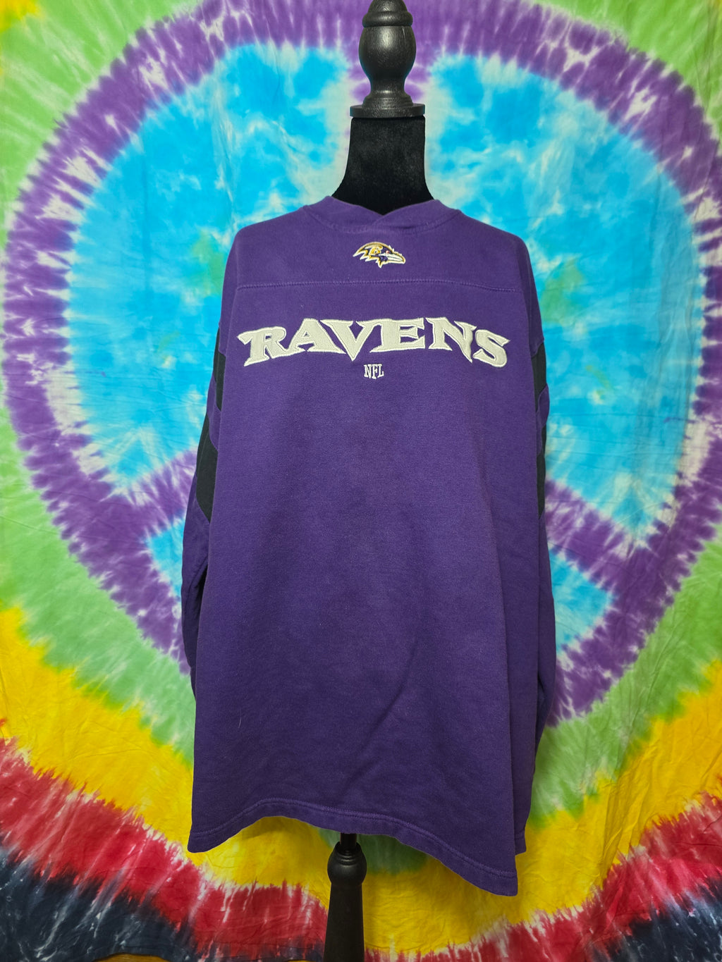 Vintage NFL Team Apparel Baltimore Ravens Purple Sweatshirt XL