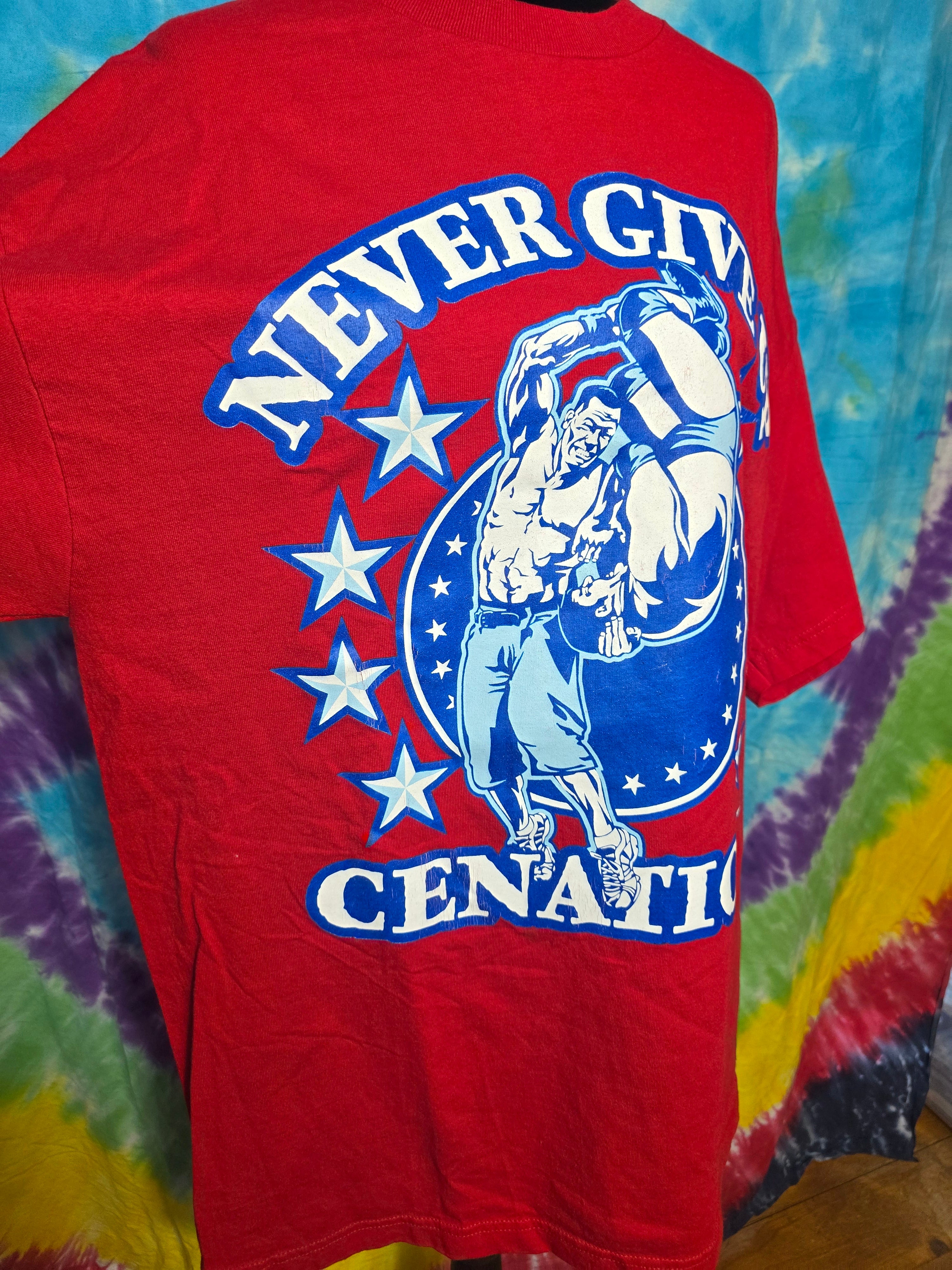 Vintage 2011 WWE John Cena "Never Give Up" Tee XL